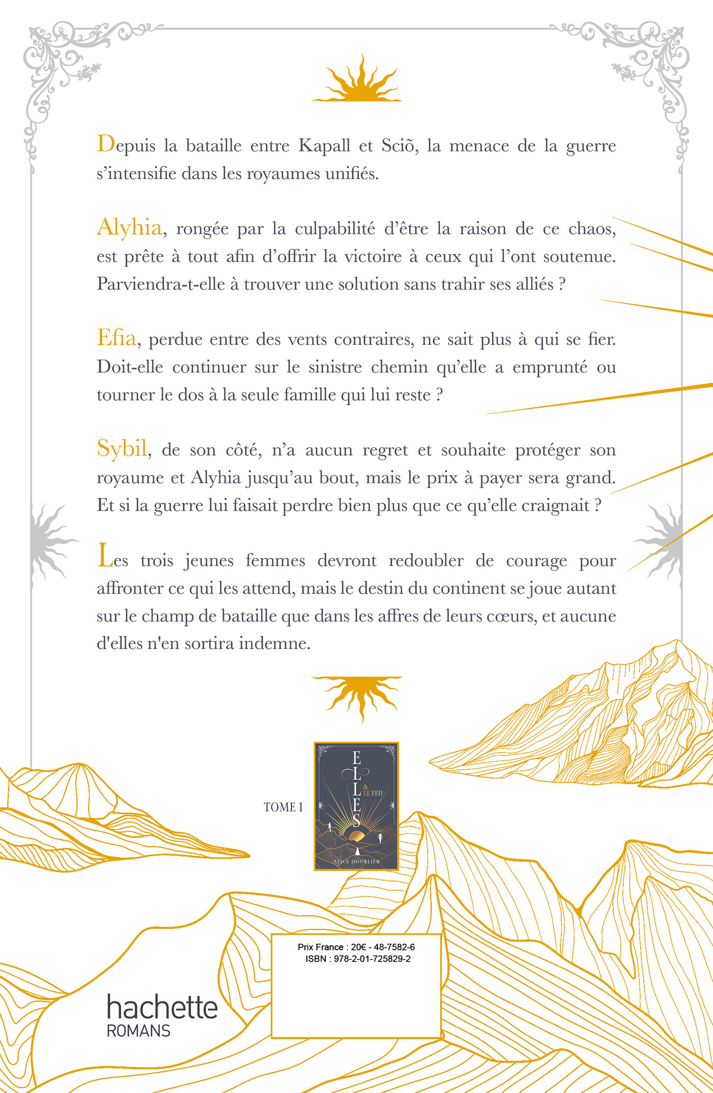 Elles et le Feu - tome 2 - Elles et la Cendre - Alice Doublier - HACHETTE ROMANS