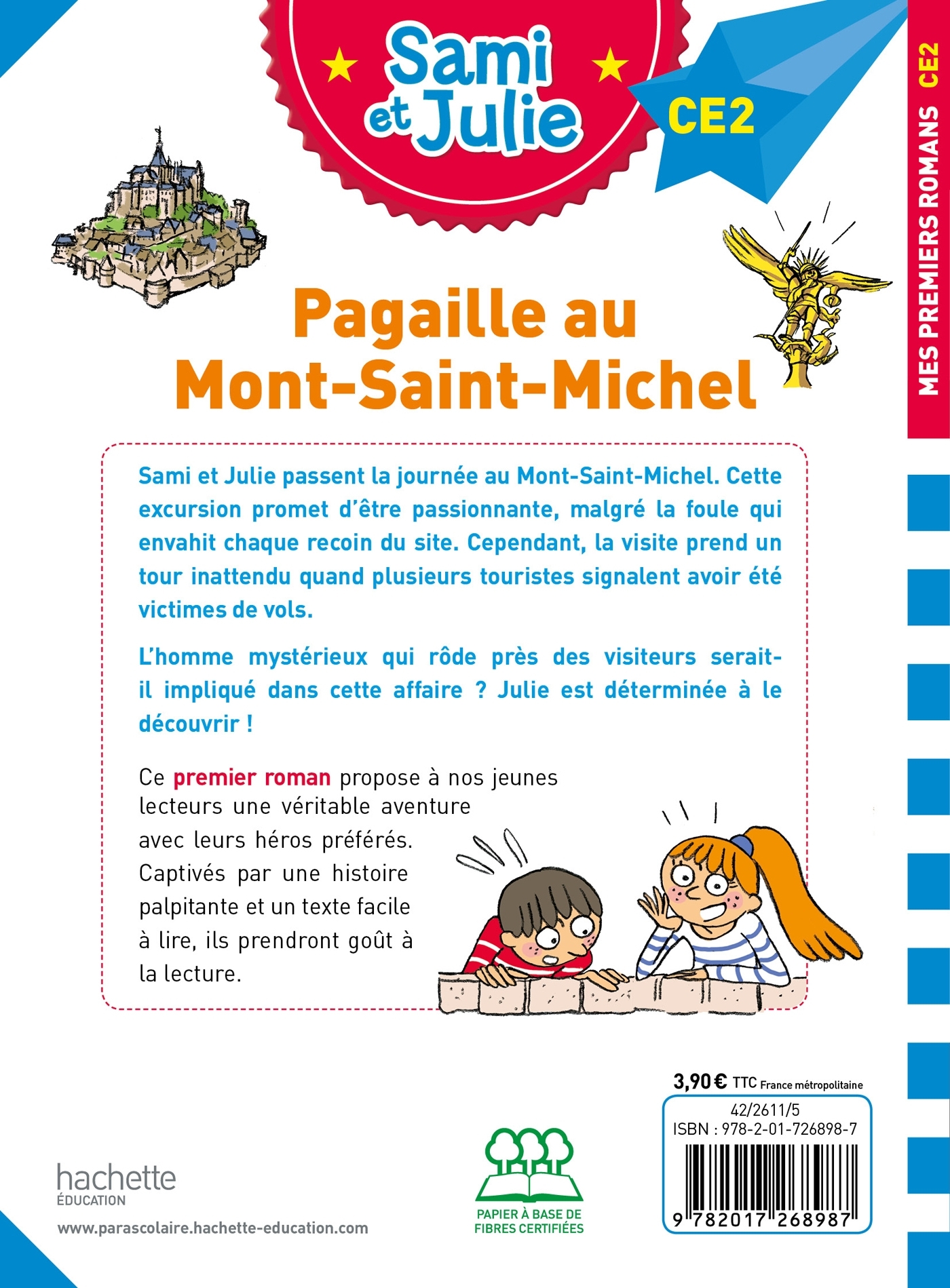 Sami et Julie Roman CE2 Pagaille au Mont-Saint-Michel - Thérèse Bonté - HACHETTE EDUC