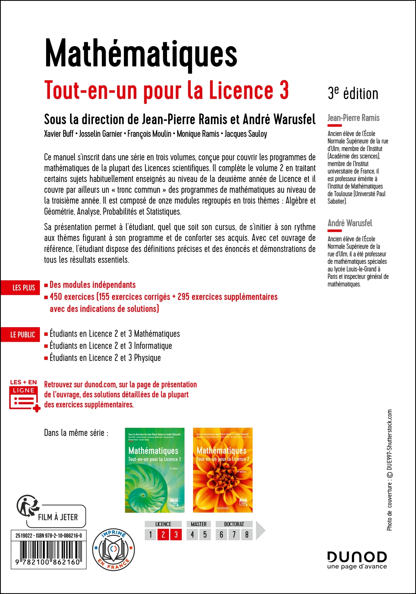 Mathématiques Tout-en-un pour la Licence 3 - 3e éd. - Jean-Pierre Ramis - DUNOD