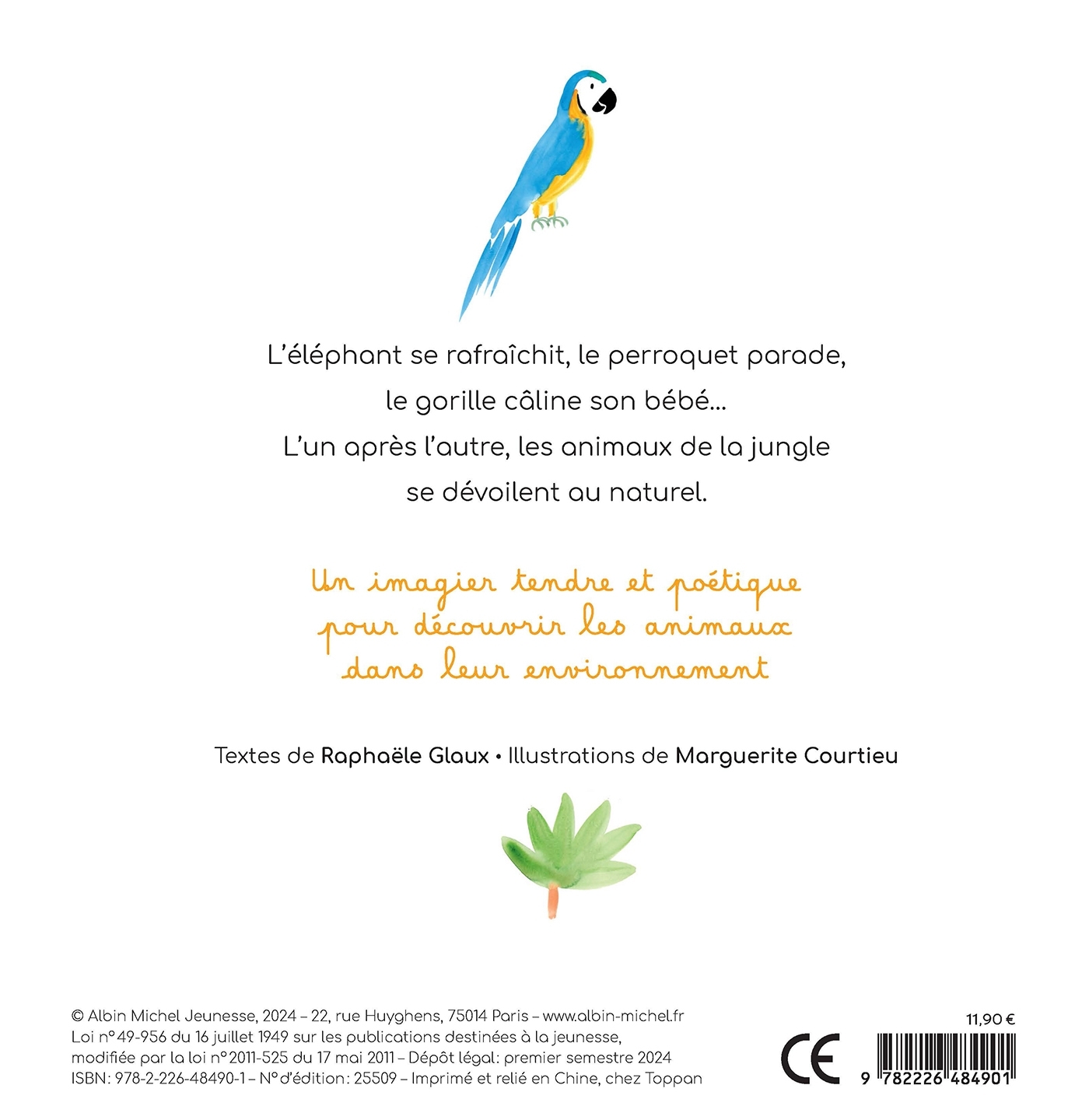 Mon imagier à raconter - Les Animaux de la jungle - Raphaële Glaux - ALBIN MICHEL