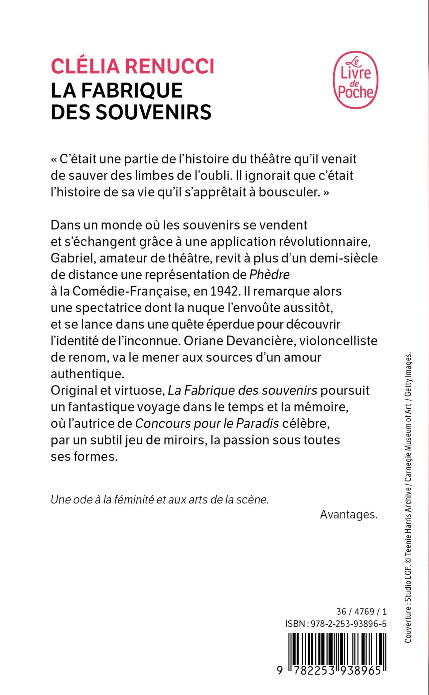La Fabrique des souvenirs - Clélia Renucci - LGF