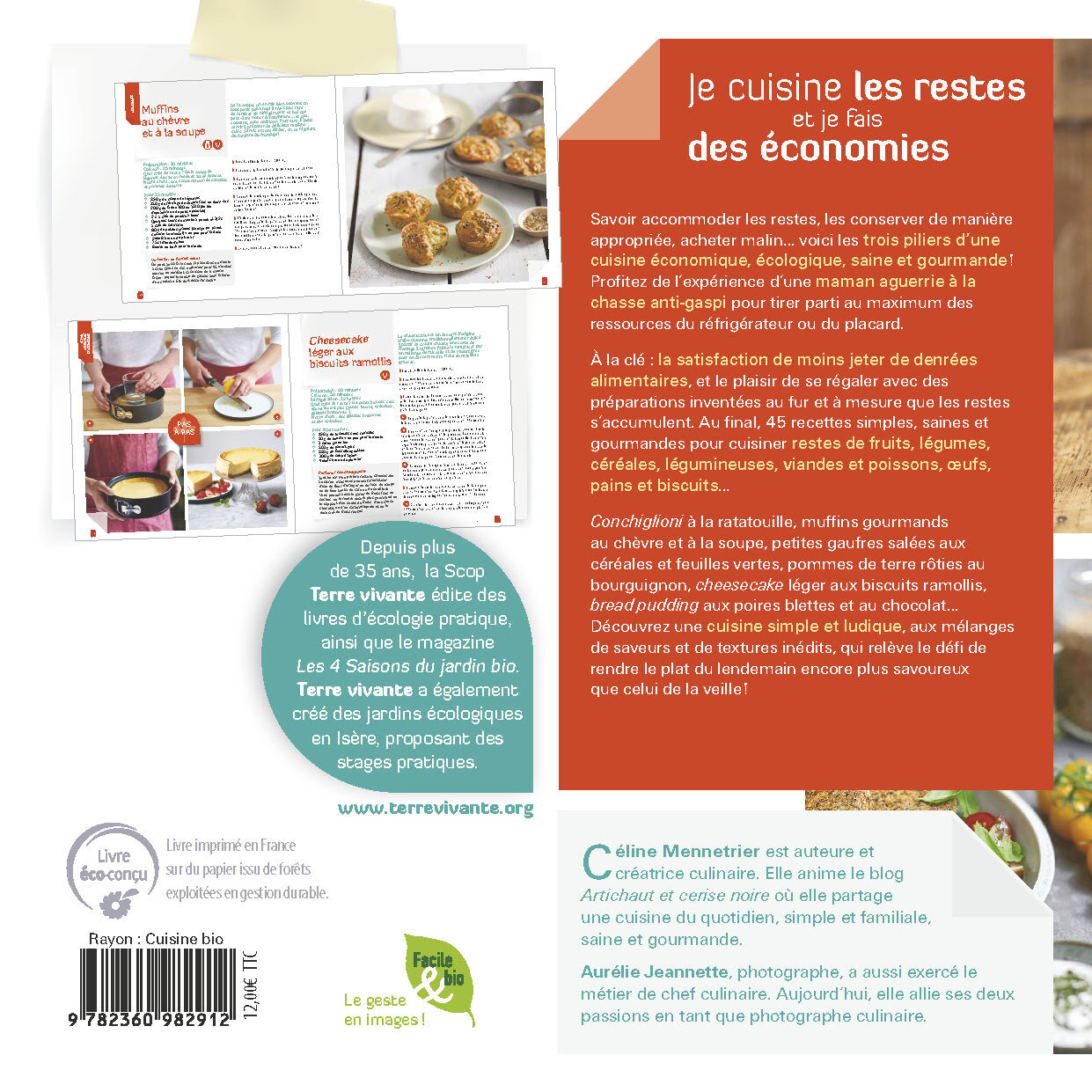 Je cuisine les restes et je fais des économies - Céline Mennetrier - TERRE VIVANTE