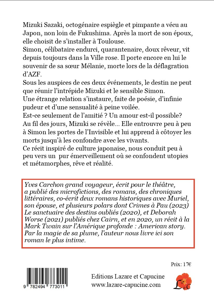 Les vies secrètes de madame Sazaki - Yves Carchon - LAZARE CAPUCINE
