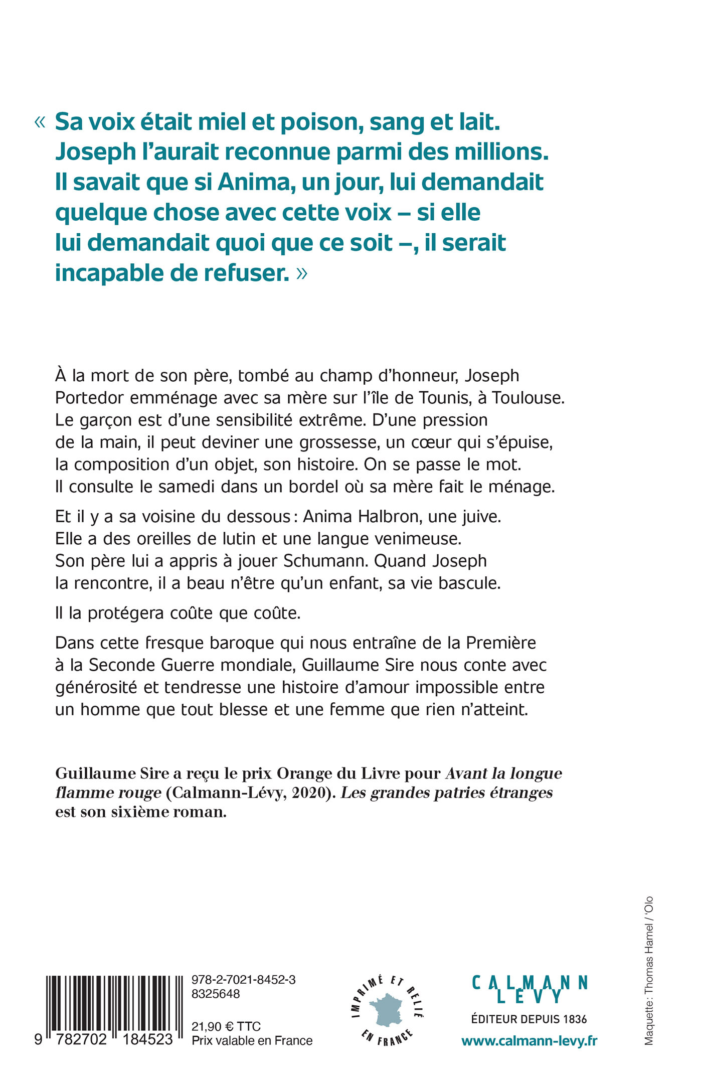 Les grandes patries étranges - Guillaume Sire - CALMANN-LEVY
