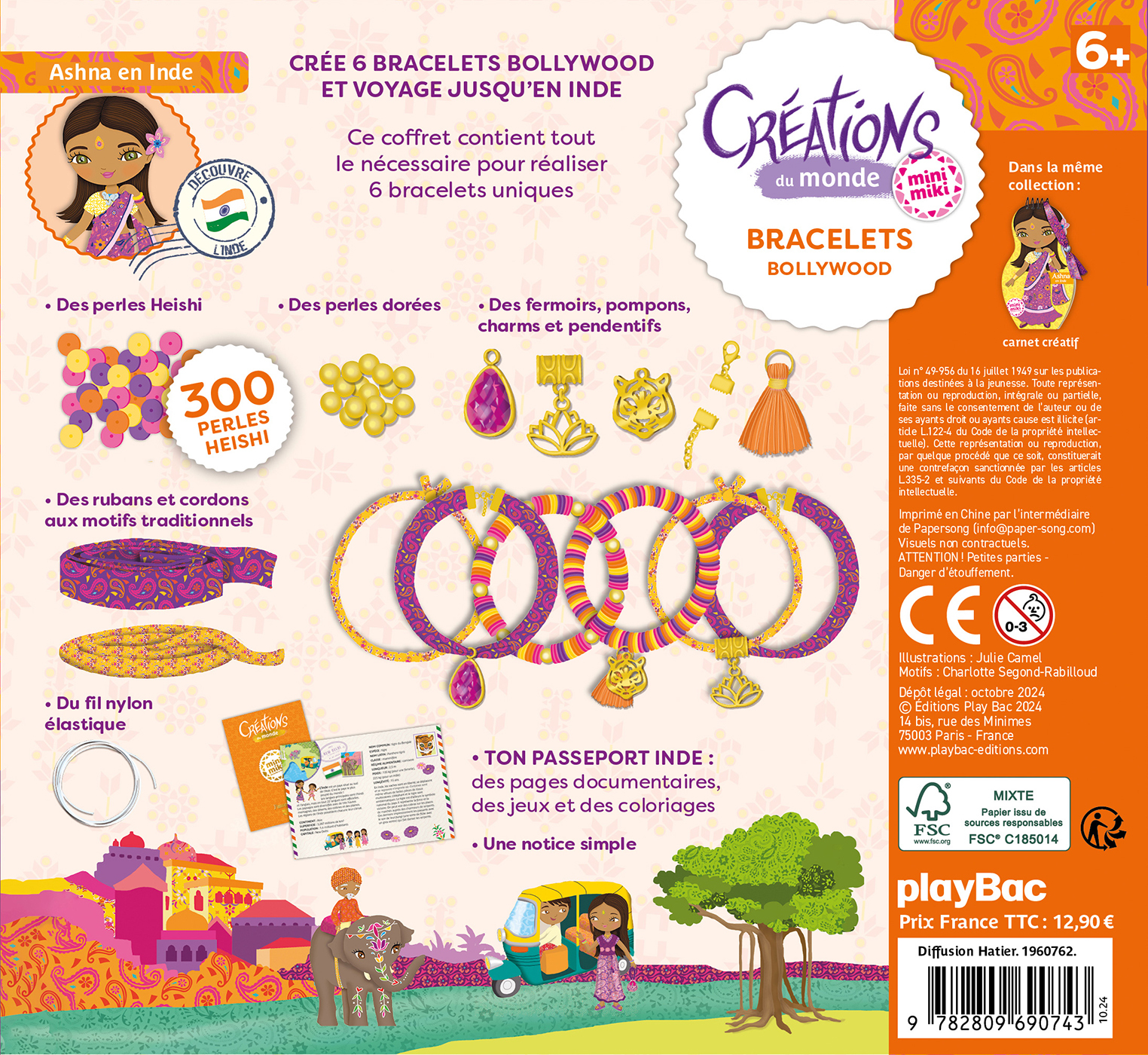 Minimiki - Bracelets Bollywood - Créations du monde - Julie Camel - PLAY BAC