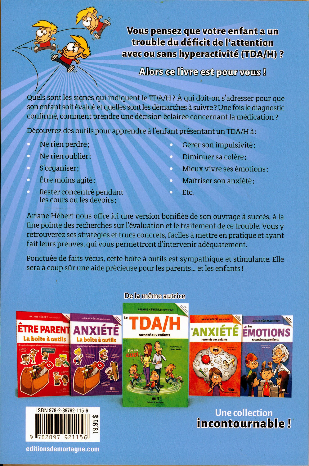 TDA/H - La boîte à outils - Stratégies et techniques pour gérer le TDA/H - Ariane Hébert - DE MORTAGNE