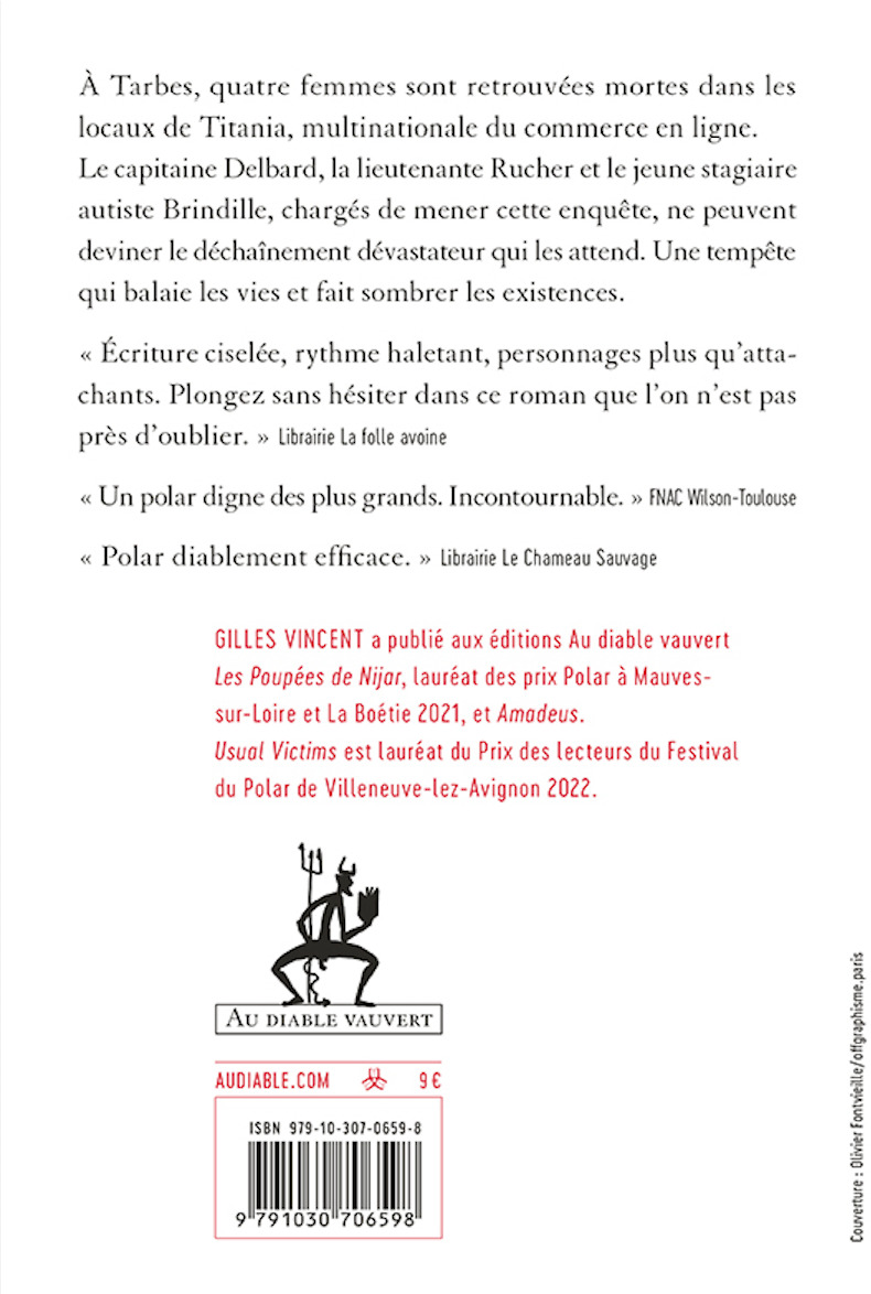 Usual victims - Gilles Vincent - DIABLE VAUVERT