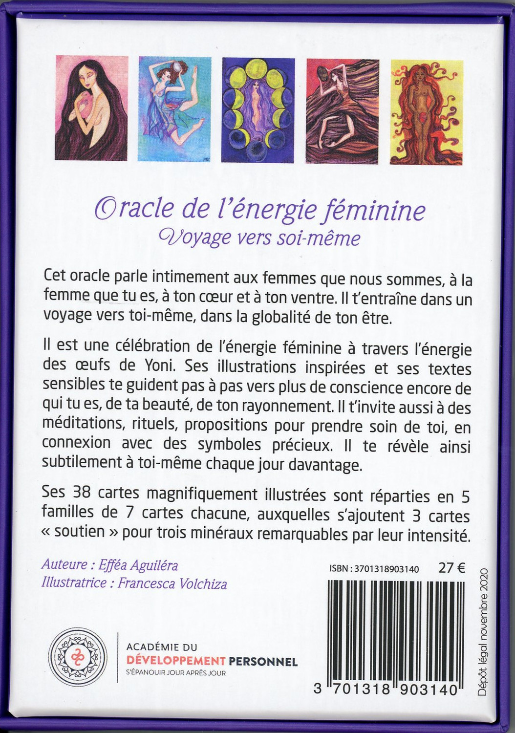 Oracle de l'énergie féminine - Voyage vers soi-même - Coffret - Efféa Aguiléra - ACAD DEV PERSO