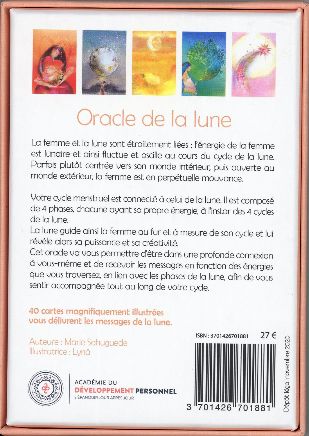 Oracle de la lune - Vibrer et créer au féminin - Coffret -  Lyna - ACAD DEV PERSO