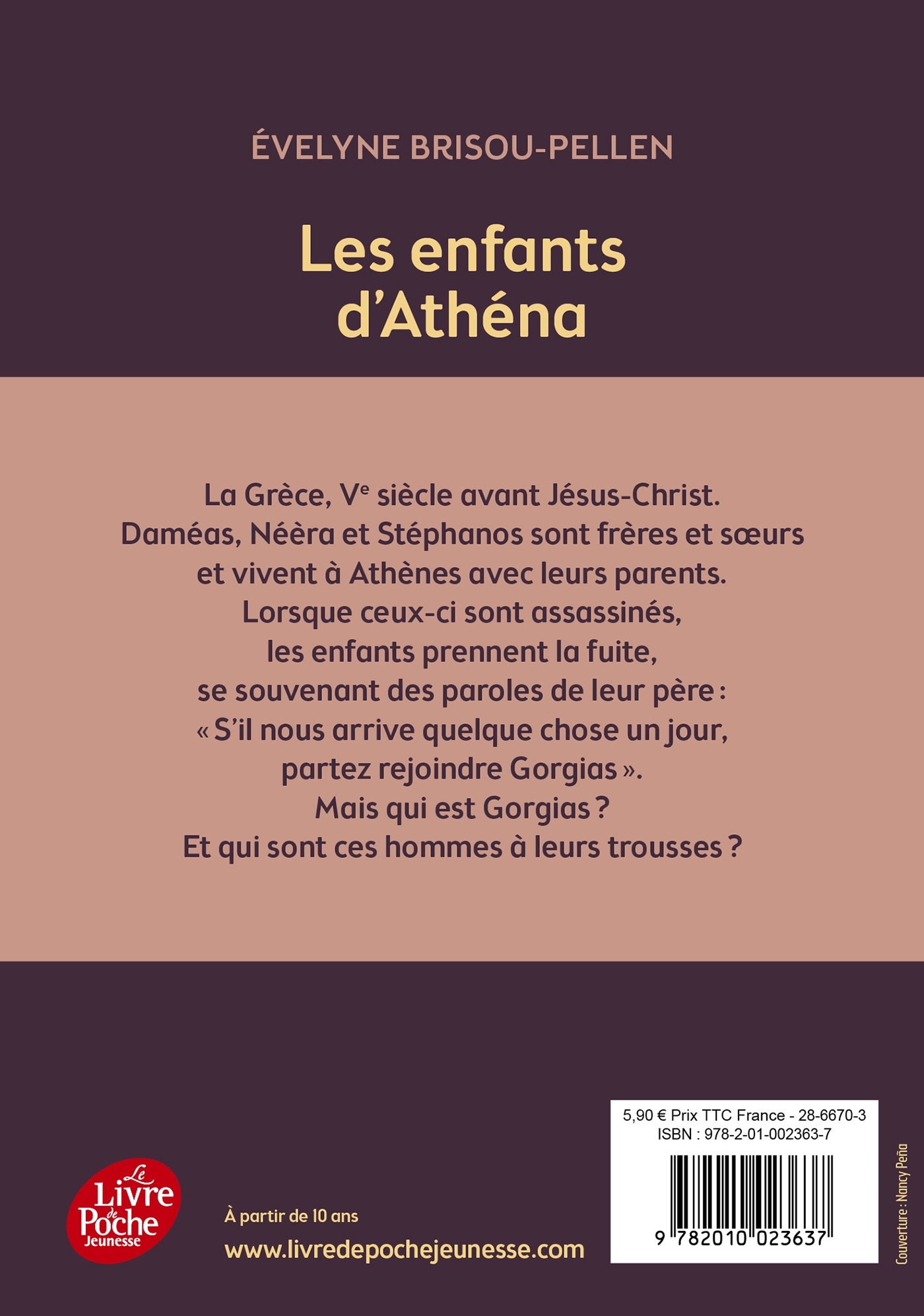Les enfants d'Athéna - Évelyne Brisou-Pellen - POCHE JEUNESSE
