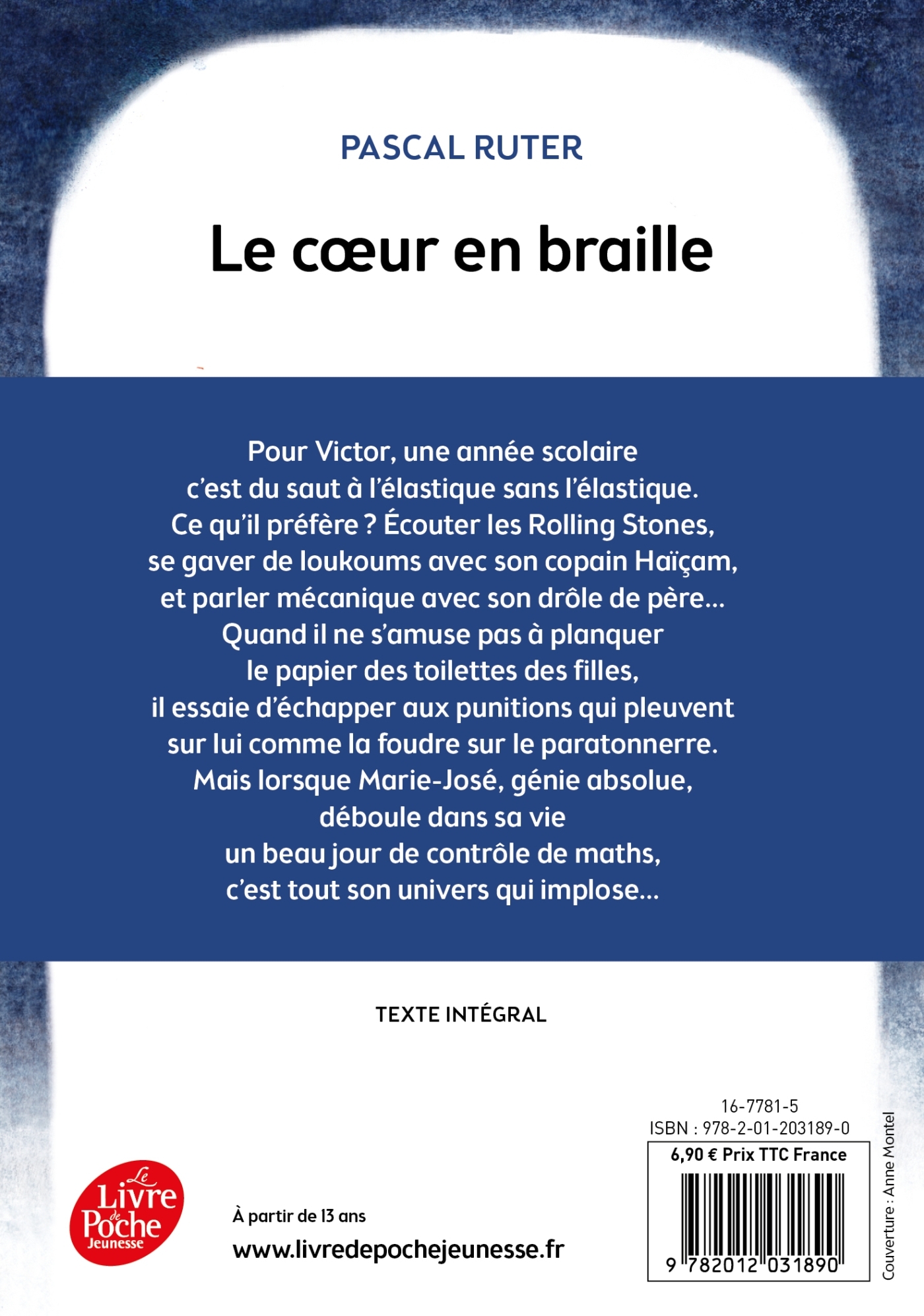 Le coeur en braille - Tome 1 - Pascal Ruter - POCHE JEUNESSE
