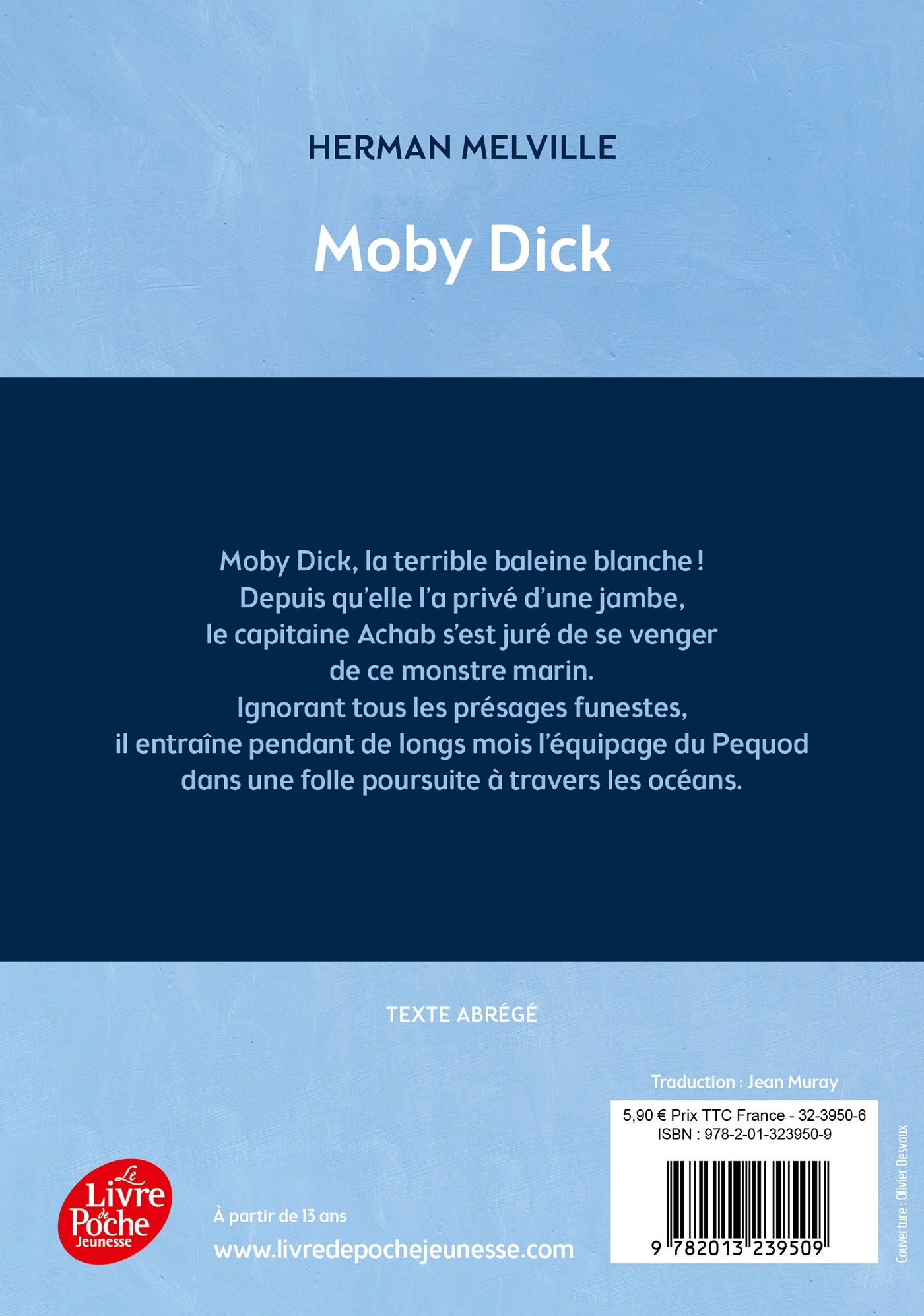 Moby Dick - Texte abrégé - Herman MELVILLE - POCHE JEUNESSE