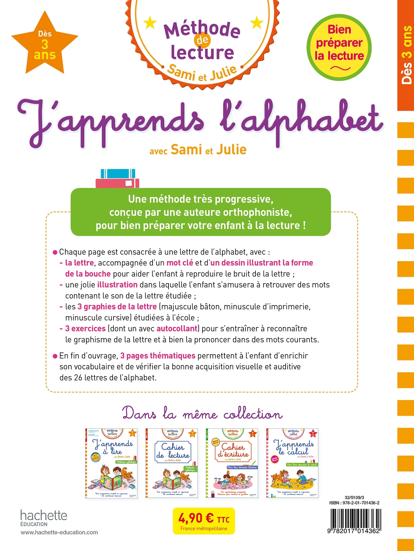 J'apprends l'alphabet avec Sami et Julie - Geneviève Flahault-Lamorère - HACHETTE EDUC
