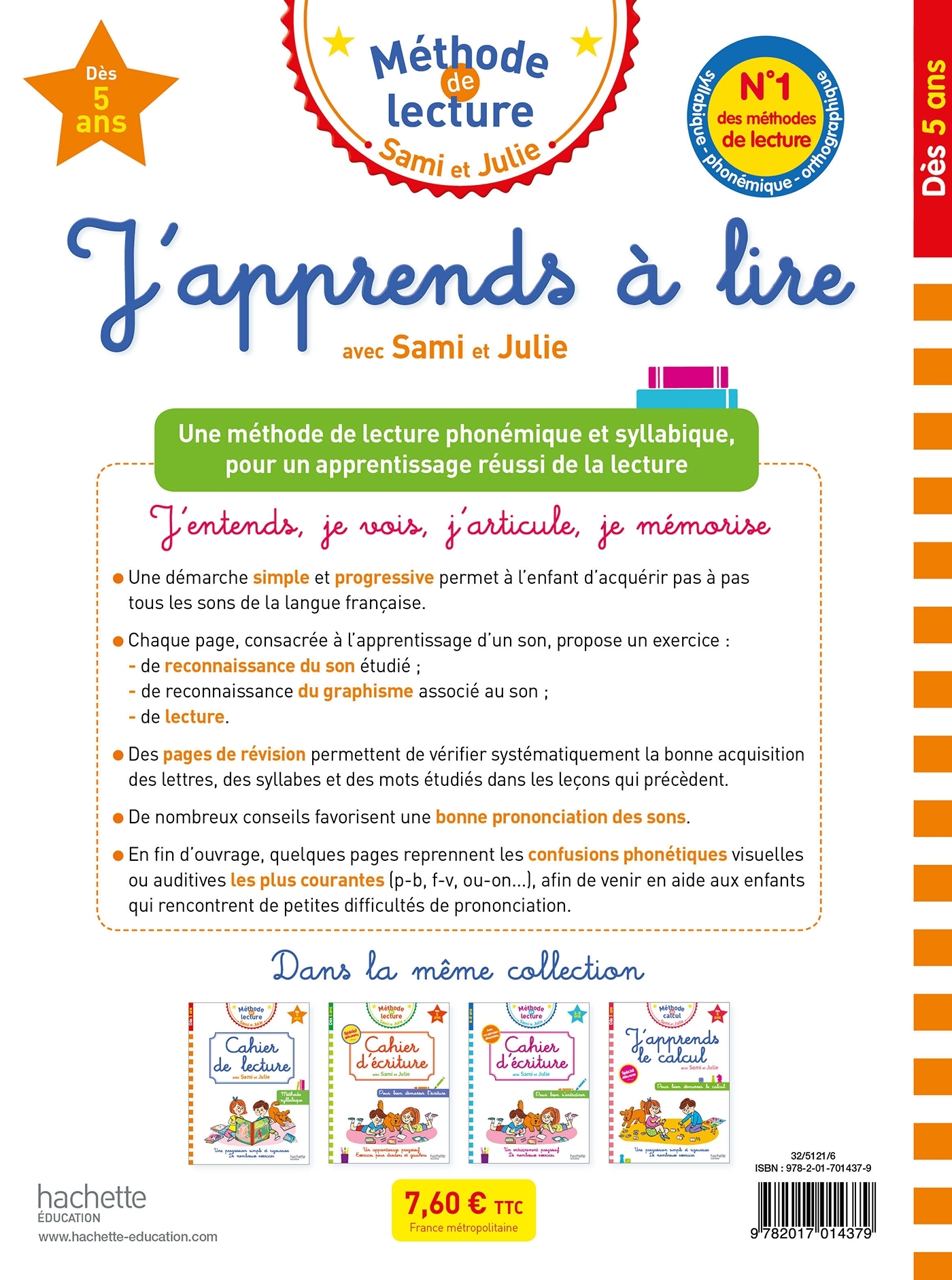 J'apprends à lire avec Sami et Julie - Adeline Cecconello - HACHETTE EDUC