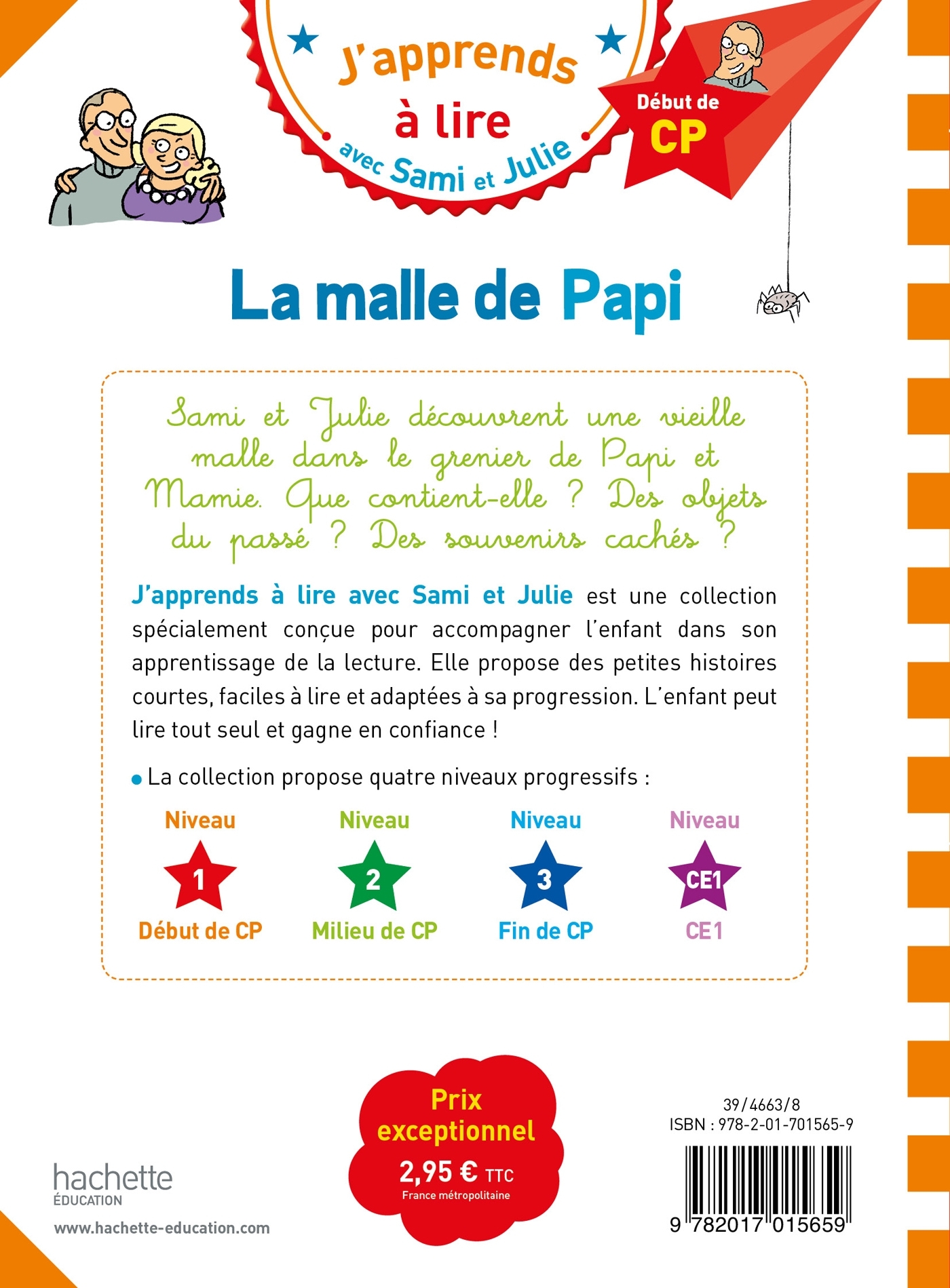 Sami et Julie CP Niveau 1 La malle de Papi - Thérèse Bonté - HACHETTE EDUC