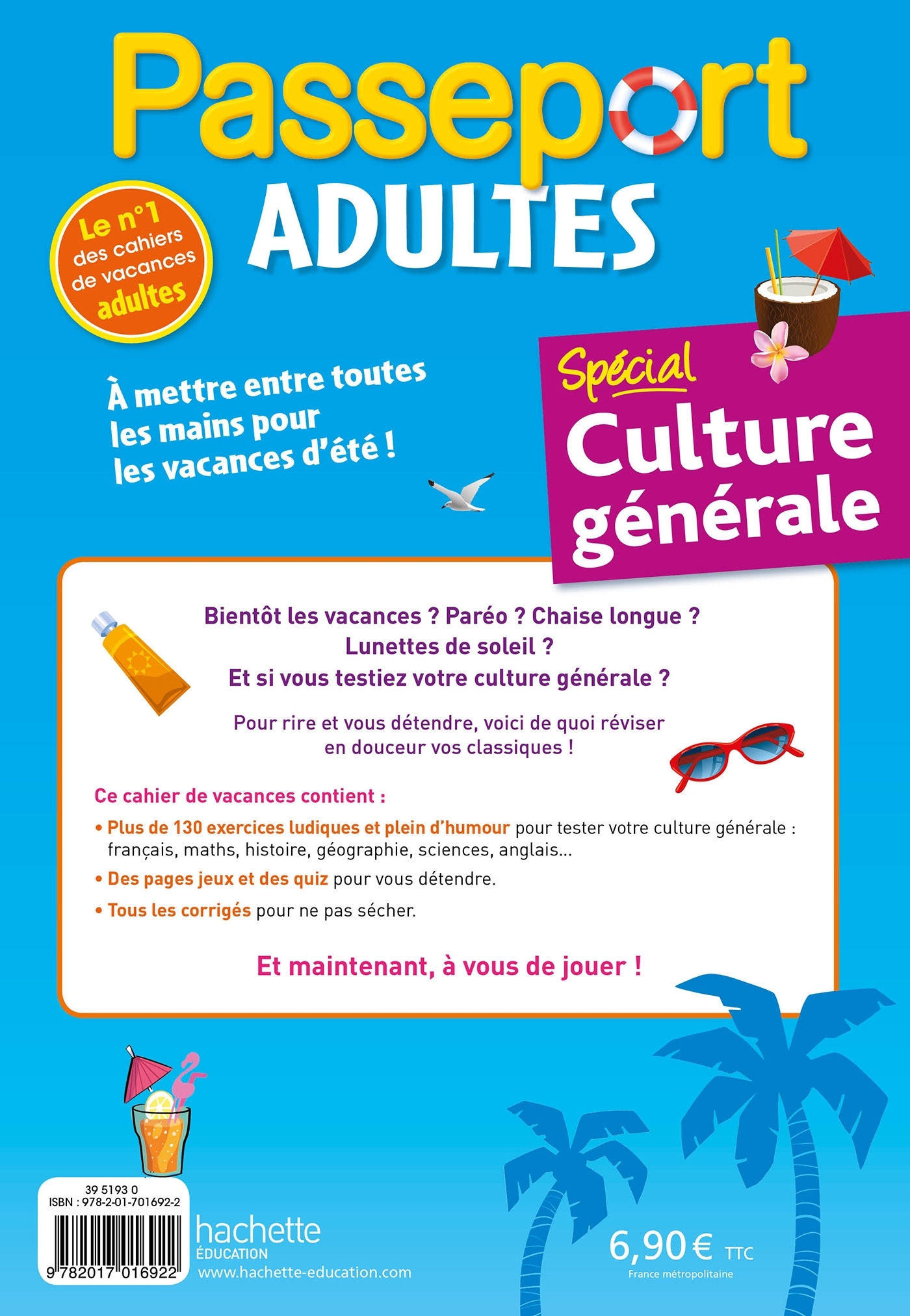 Passeport Adultes - Culture générale - Cahier de vacances 2021 - Agnès Scotto-Gabrielli - HACHETTE EDUC