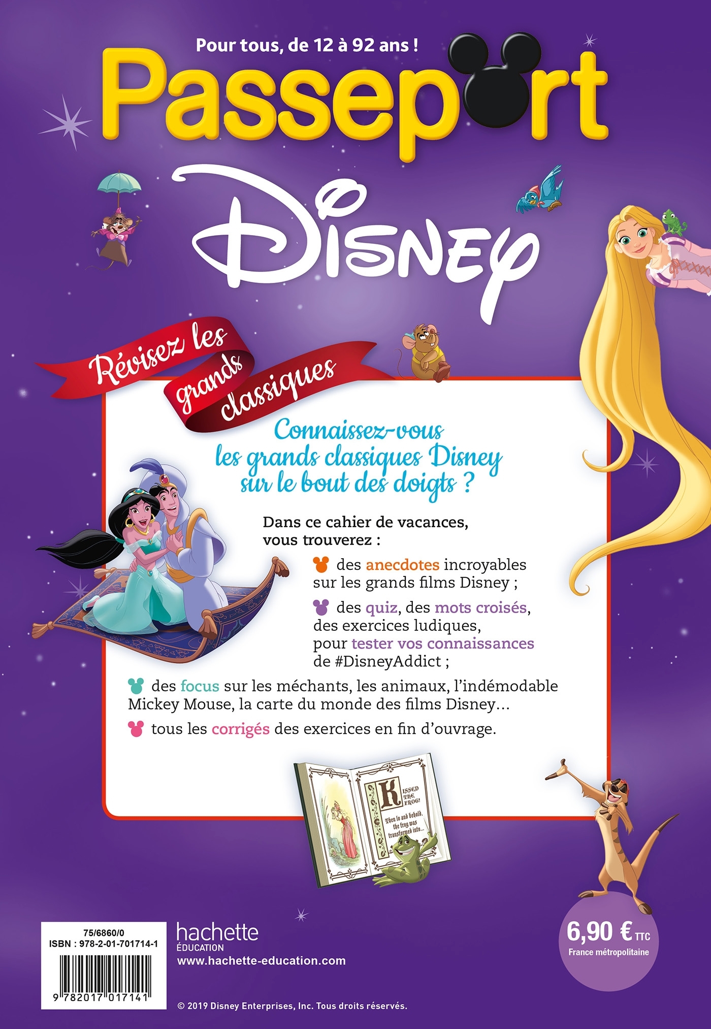 Passeport Disney : révisez les grands classiques ! - Cahier de vacances 2024 -  LEBRUN-S - HACHETTE EDUC