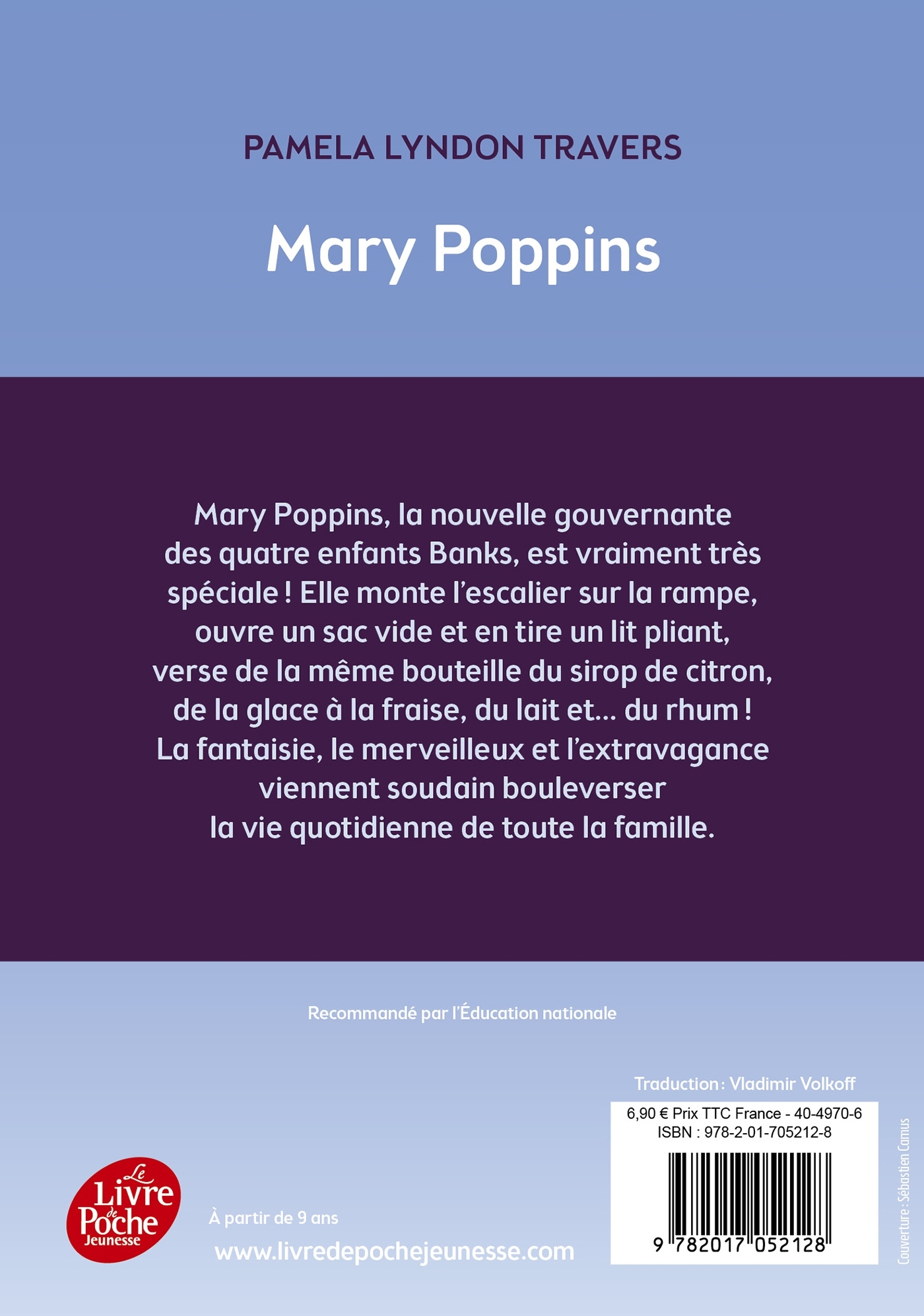 Mary Poppins - Pamela Lyndon Travers - POCHE JEUNESSE