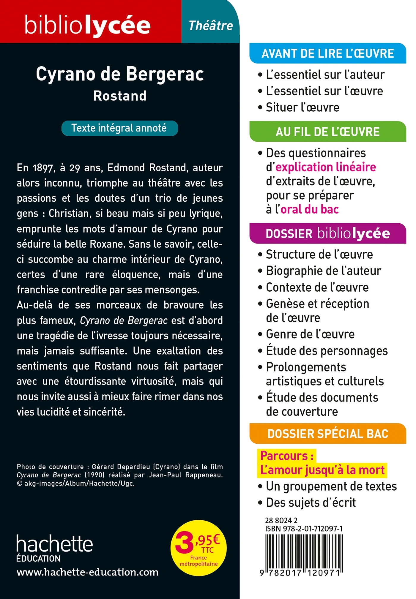 Bibliolycée - Cyrano de Bergerac, Edmond Rostand - Edmond Rostand - HACHETTE EDUC