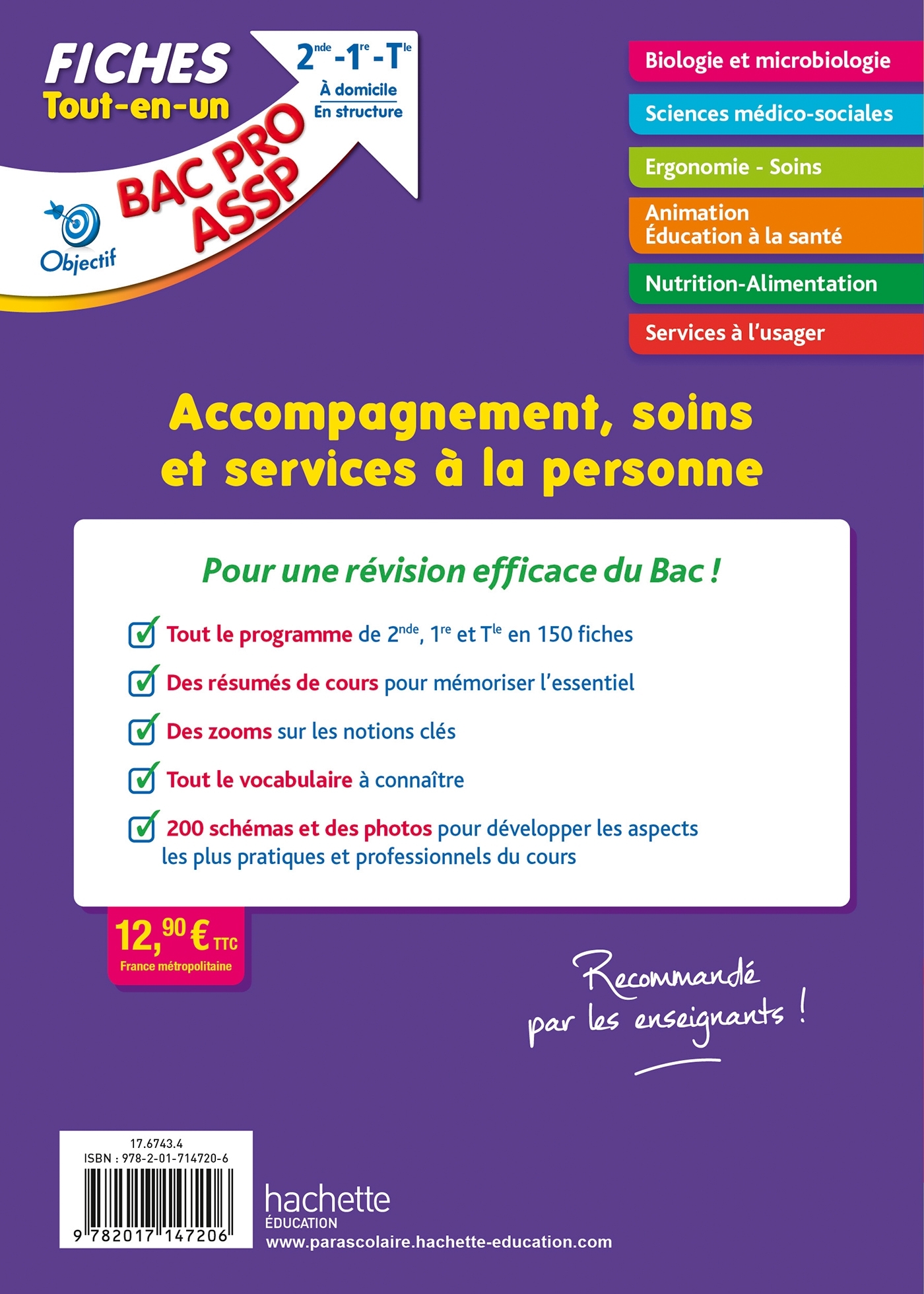 Objectif Bac Fiches BAC Pro ASSP (2nd-1re-Term) - Jean-Yves Gola - HACHETTE EDUC