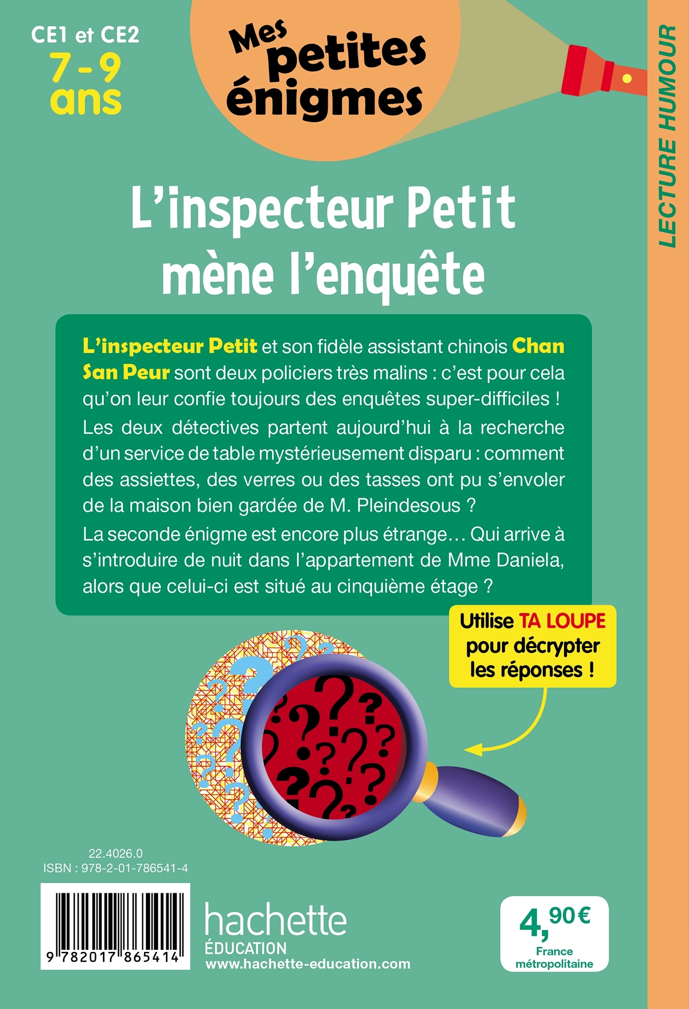 L'inspecteur Petit mène l'enquête - Mes petites énigmes  CE1 et CE2 - Cahier de vacances 2022 - Antonio G. Iturbe - HACHETTE EDUC