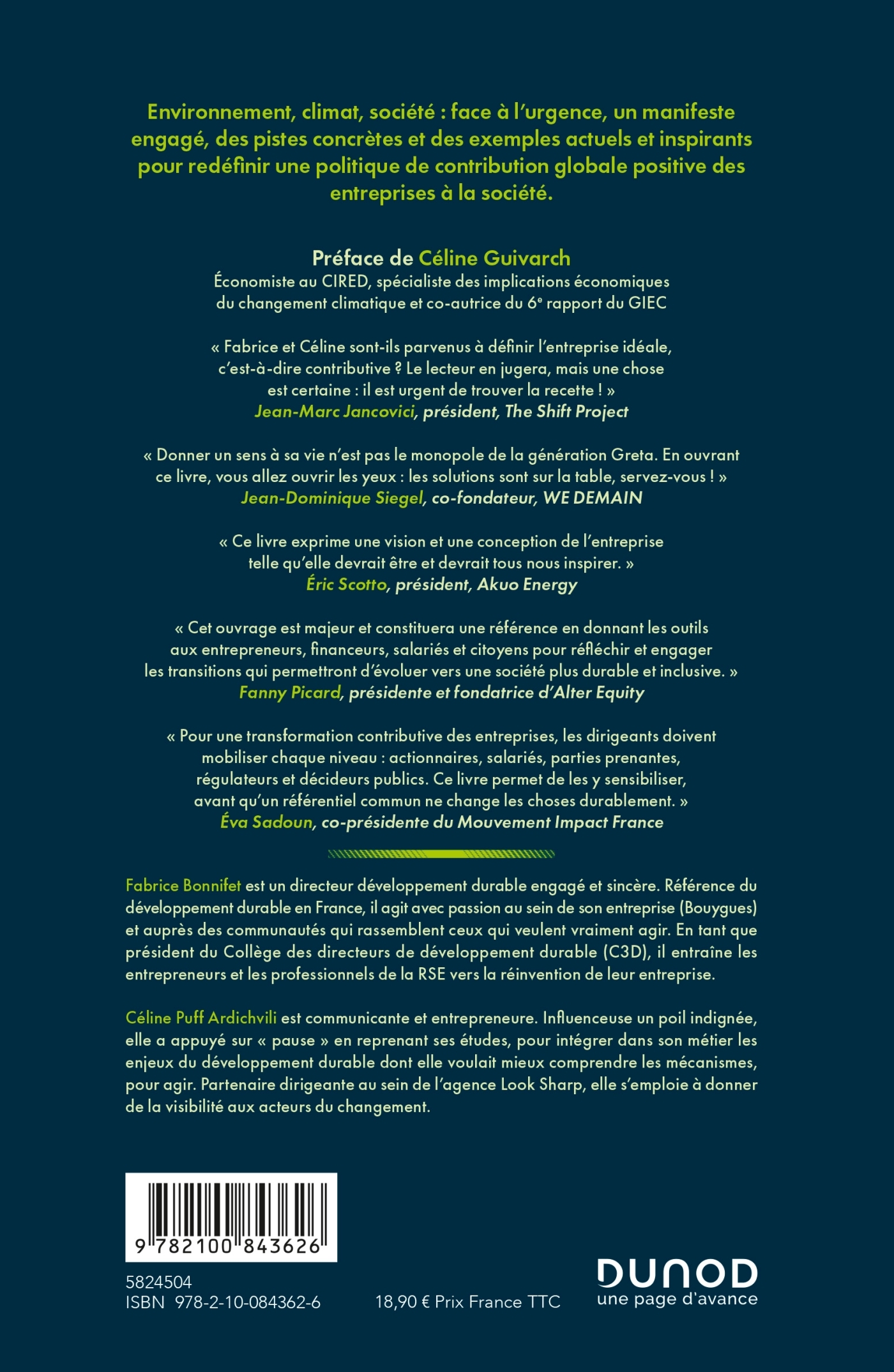 L'entreprise contributive - Fabrice Bonnifet - DUNOD