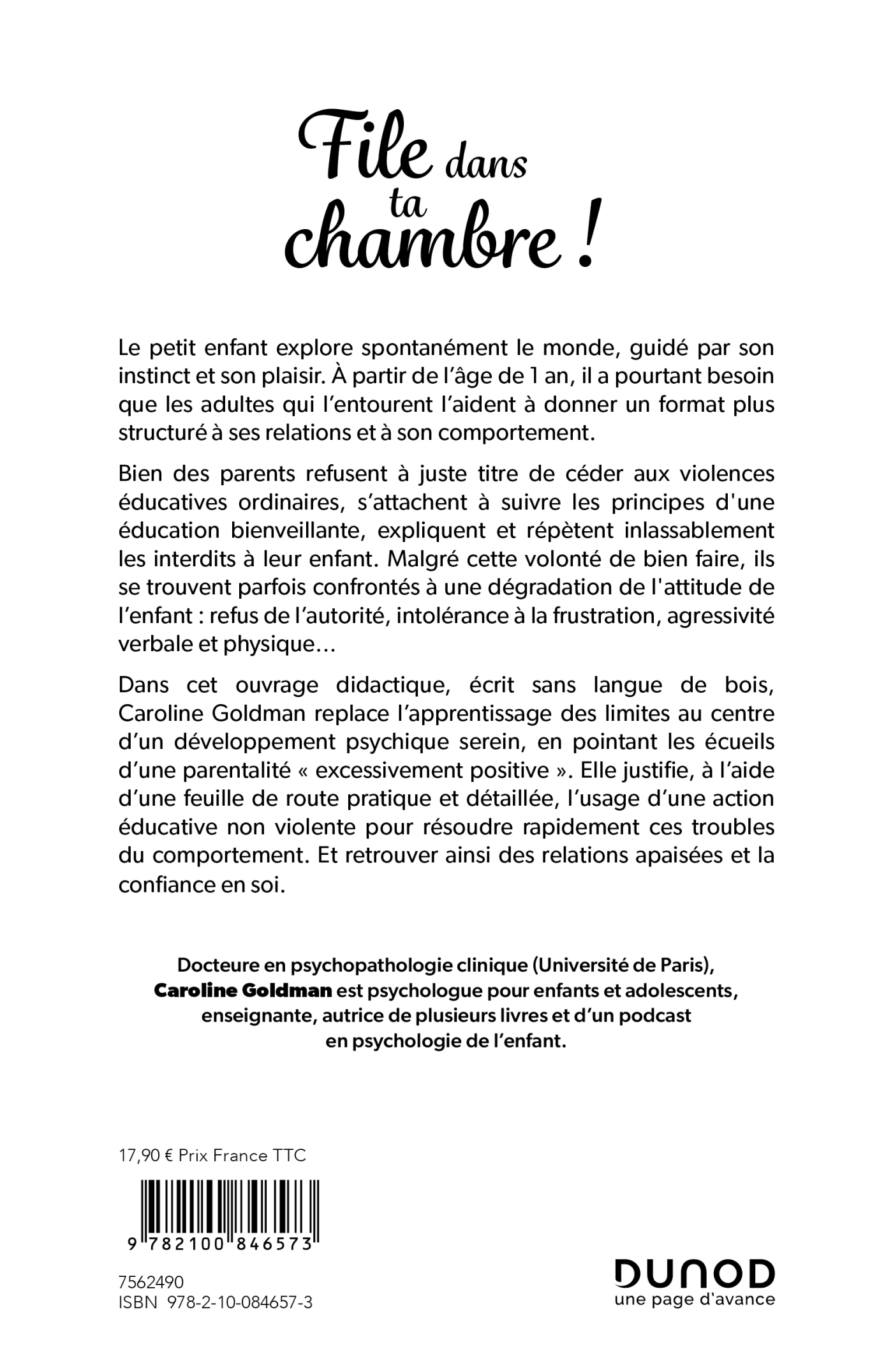 File dans ta chambre! - Nouvelle édition - Caroline Goldman - DUNOD