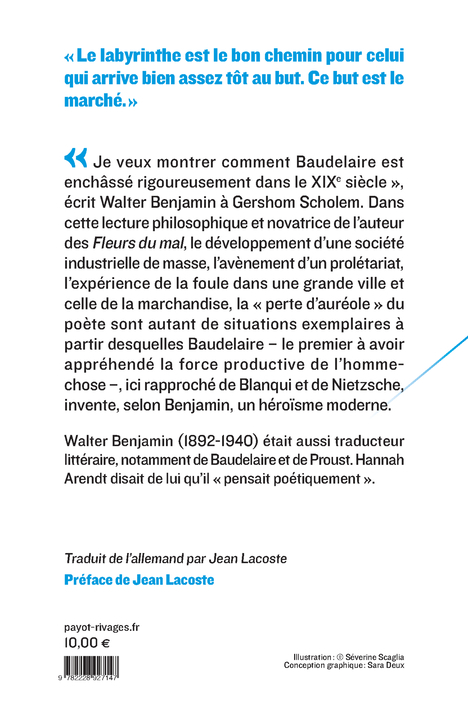 Charles Baudelaire - Walter BENJAMIN - PAYOT