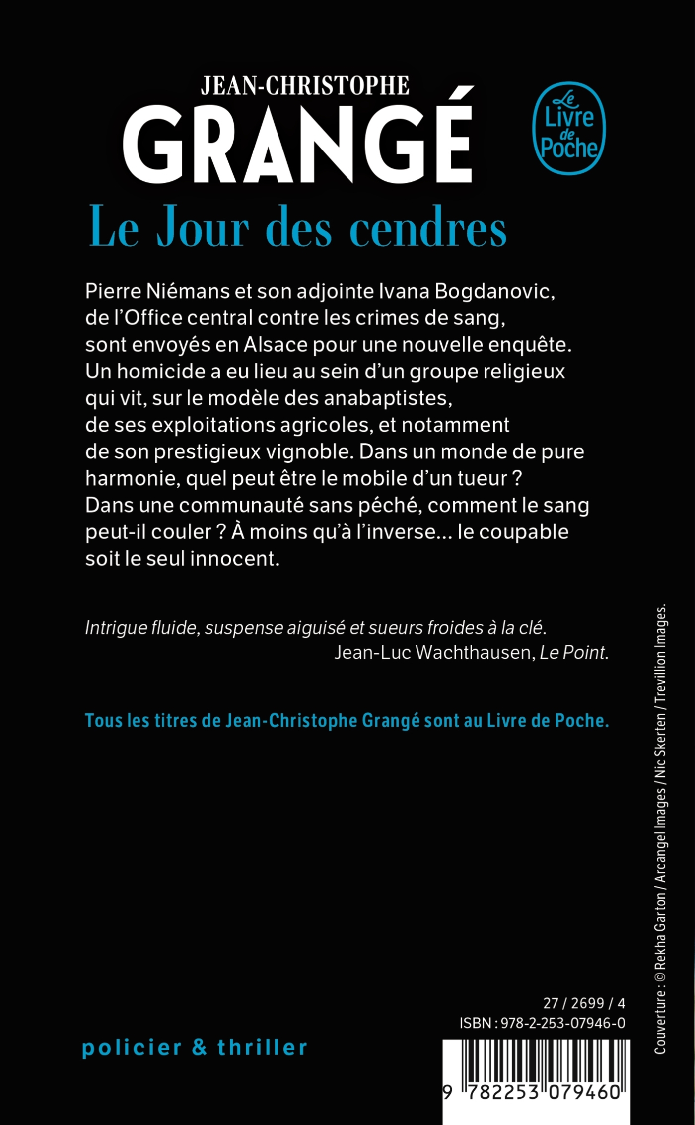 Le Jour des cendres - Jean-Christophe Grangé - LGF