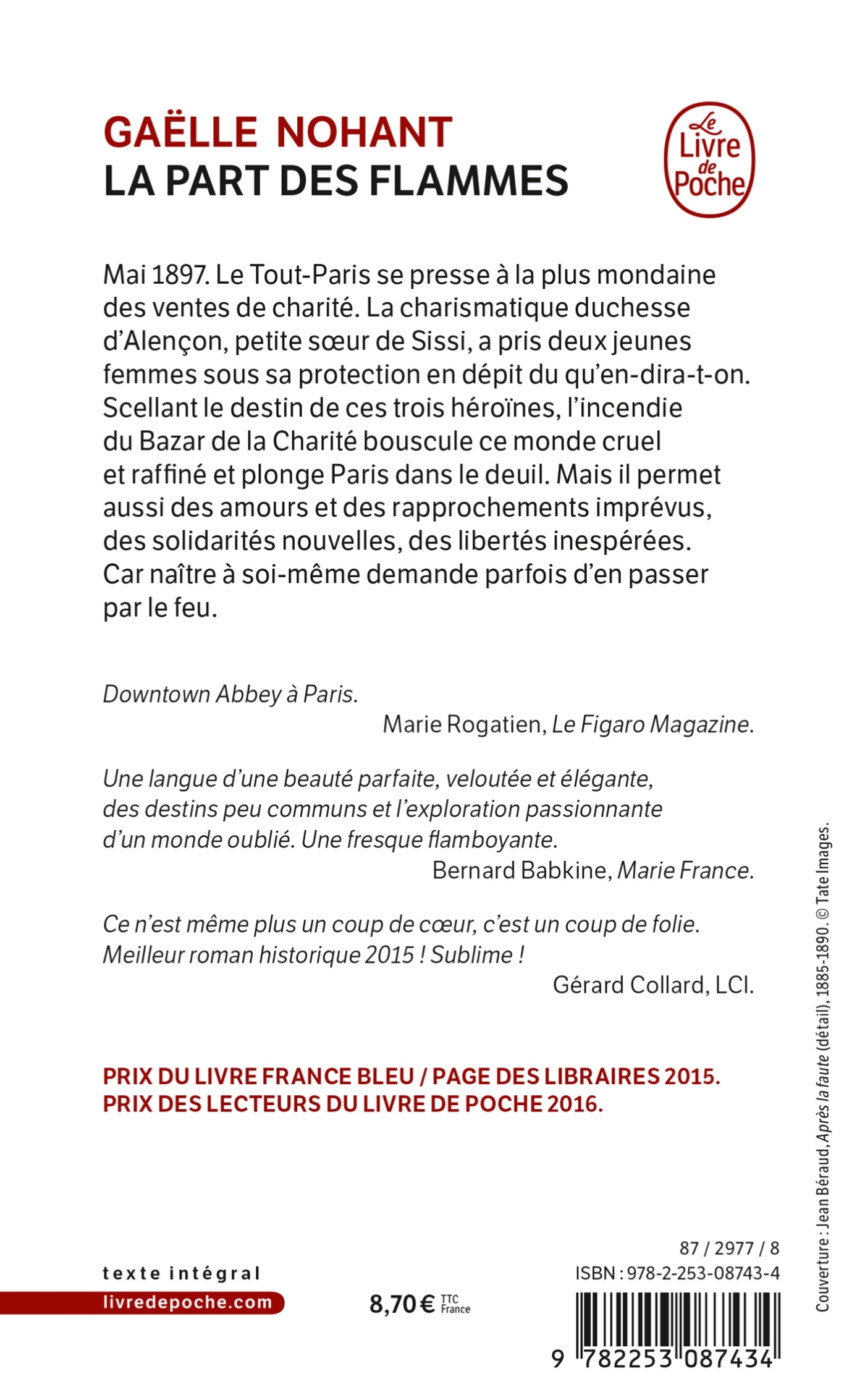 La Part des flammes - Gaëlle Nohant - LGF