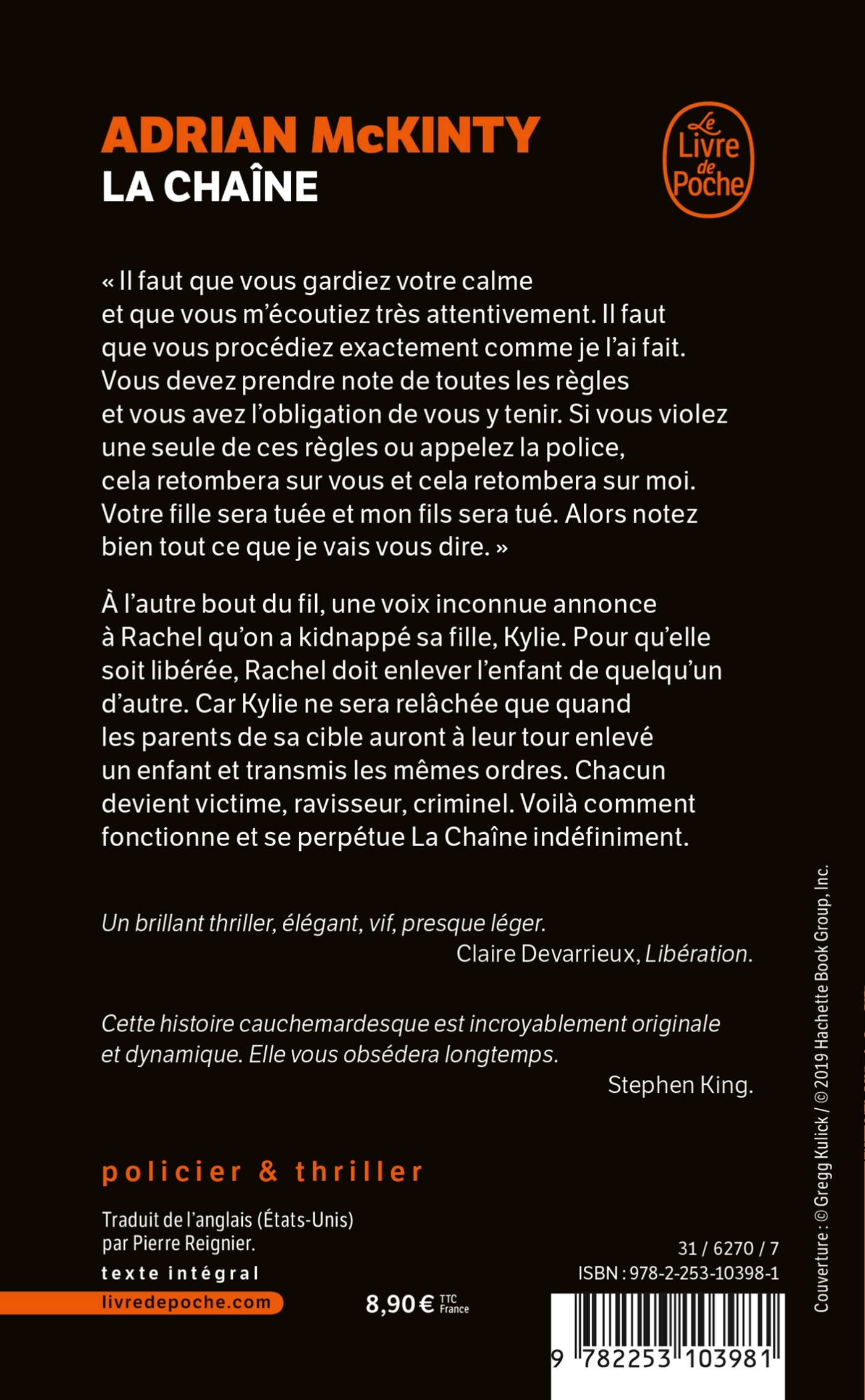 La chaîne - Adrian McKinty - LGF