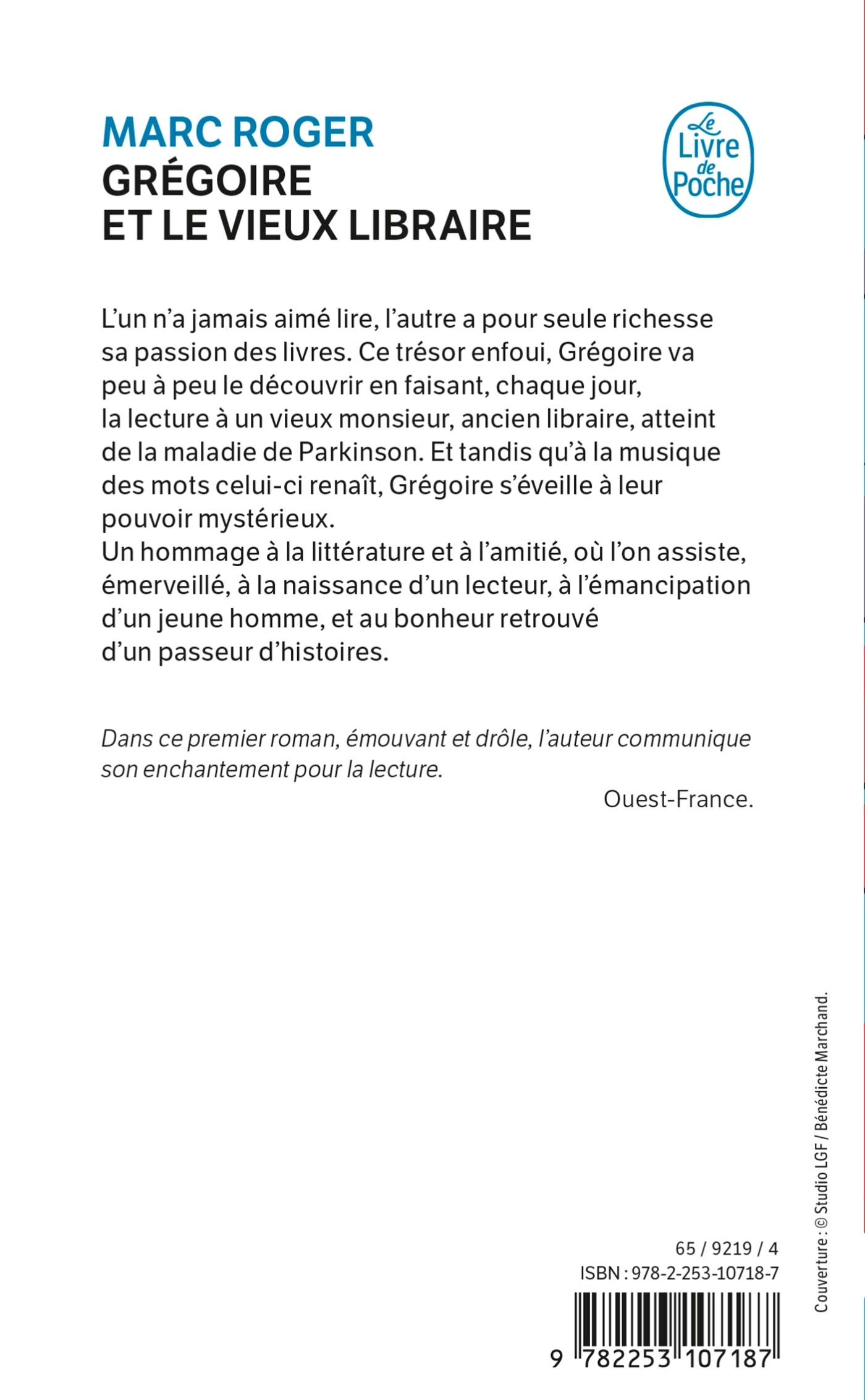 Grégoire et le vieux libraire - Marc Roger - LGF