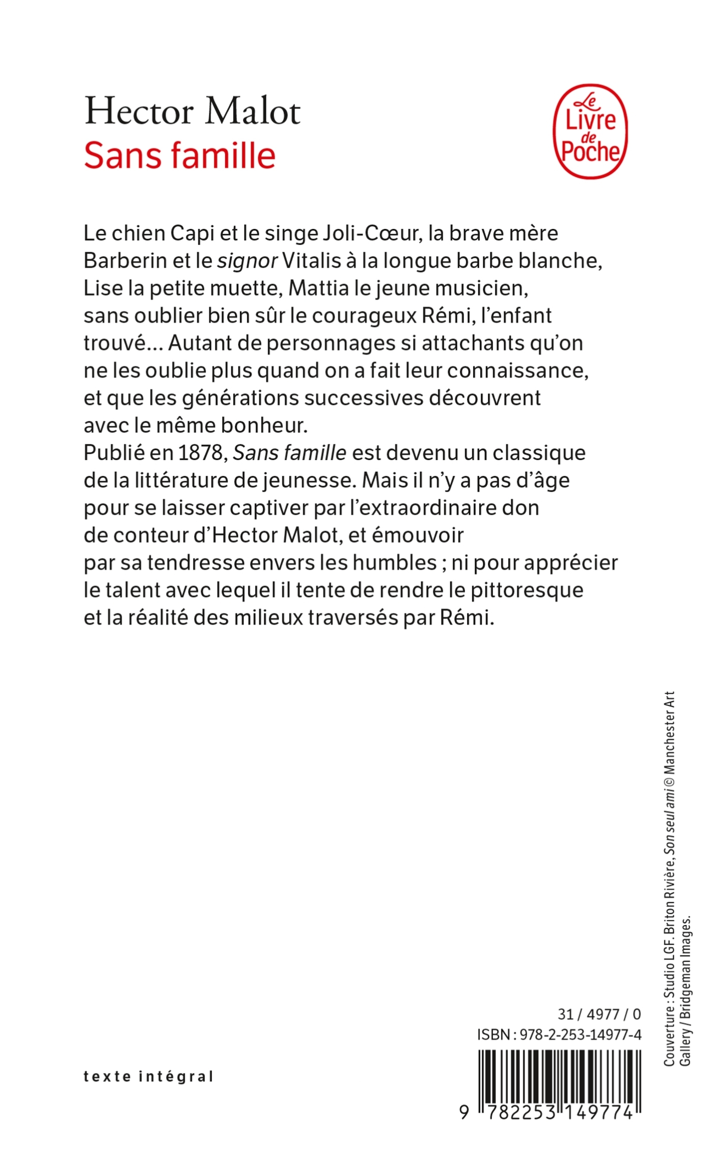 Sans Famille - Hector Malot - LGF
