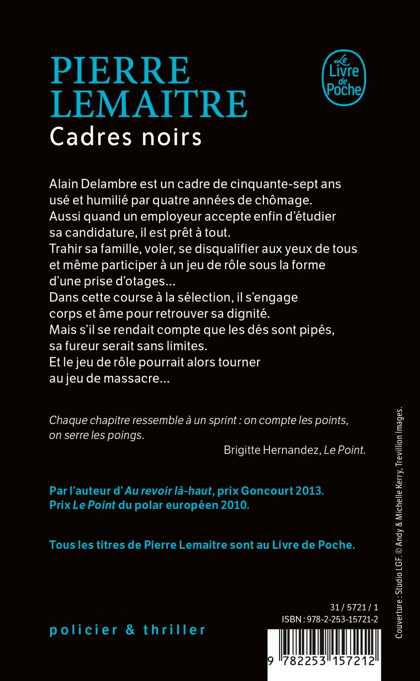 Cadres noirs - Pierre Lemaitre - LGF
