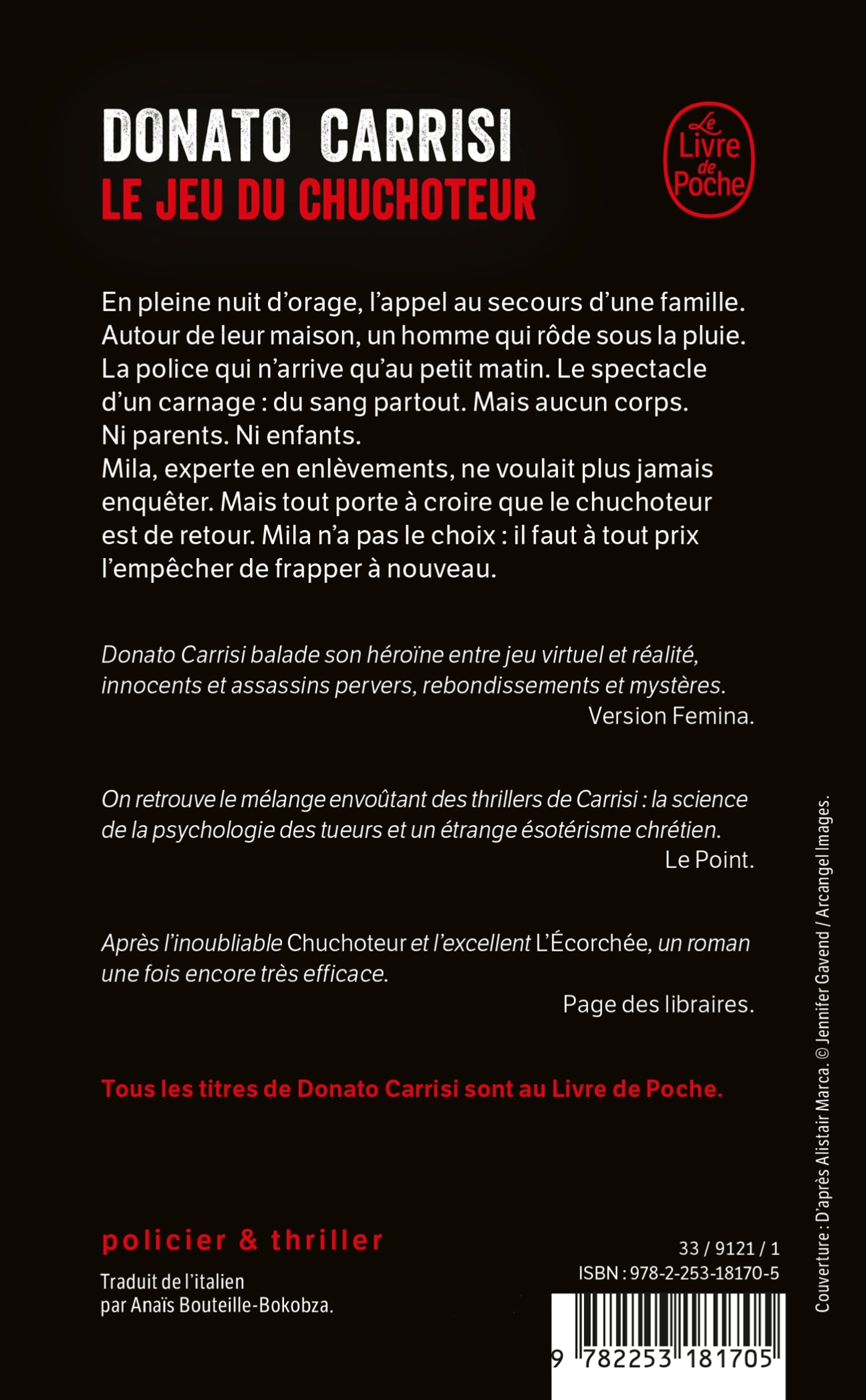 Le Jeu du Chuchoteur - Donato Carrisi - LGF