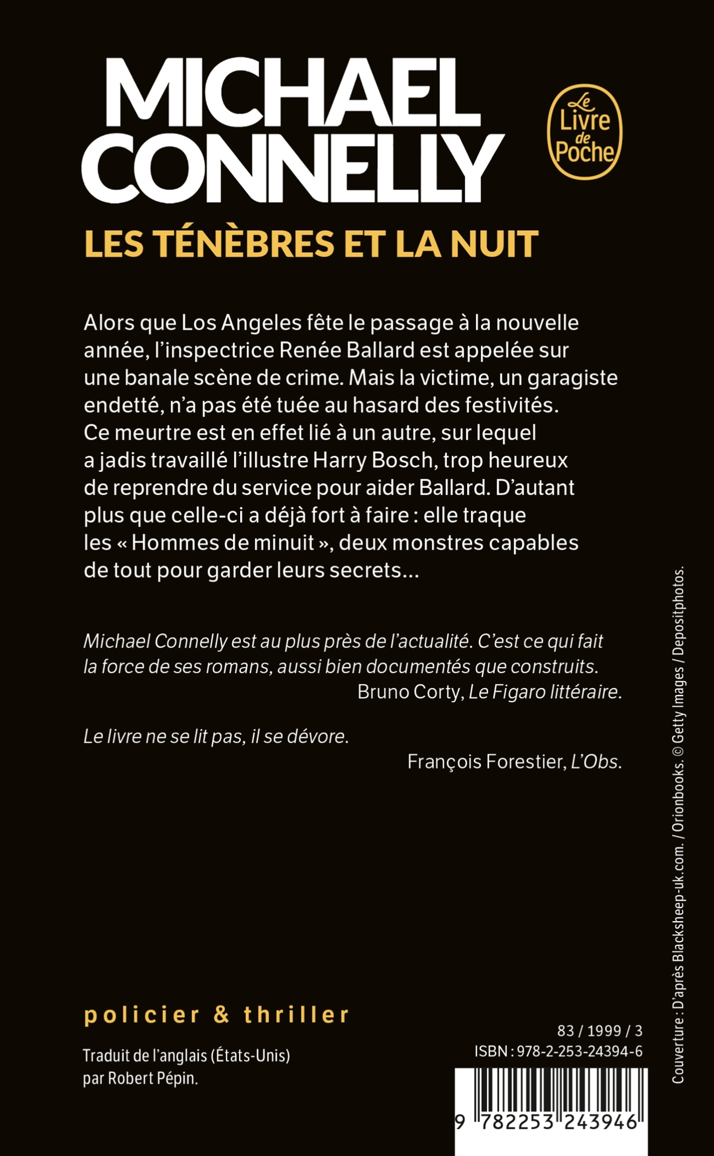 Les Ténèbres et la nuit - Michael Connelly - LGF