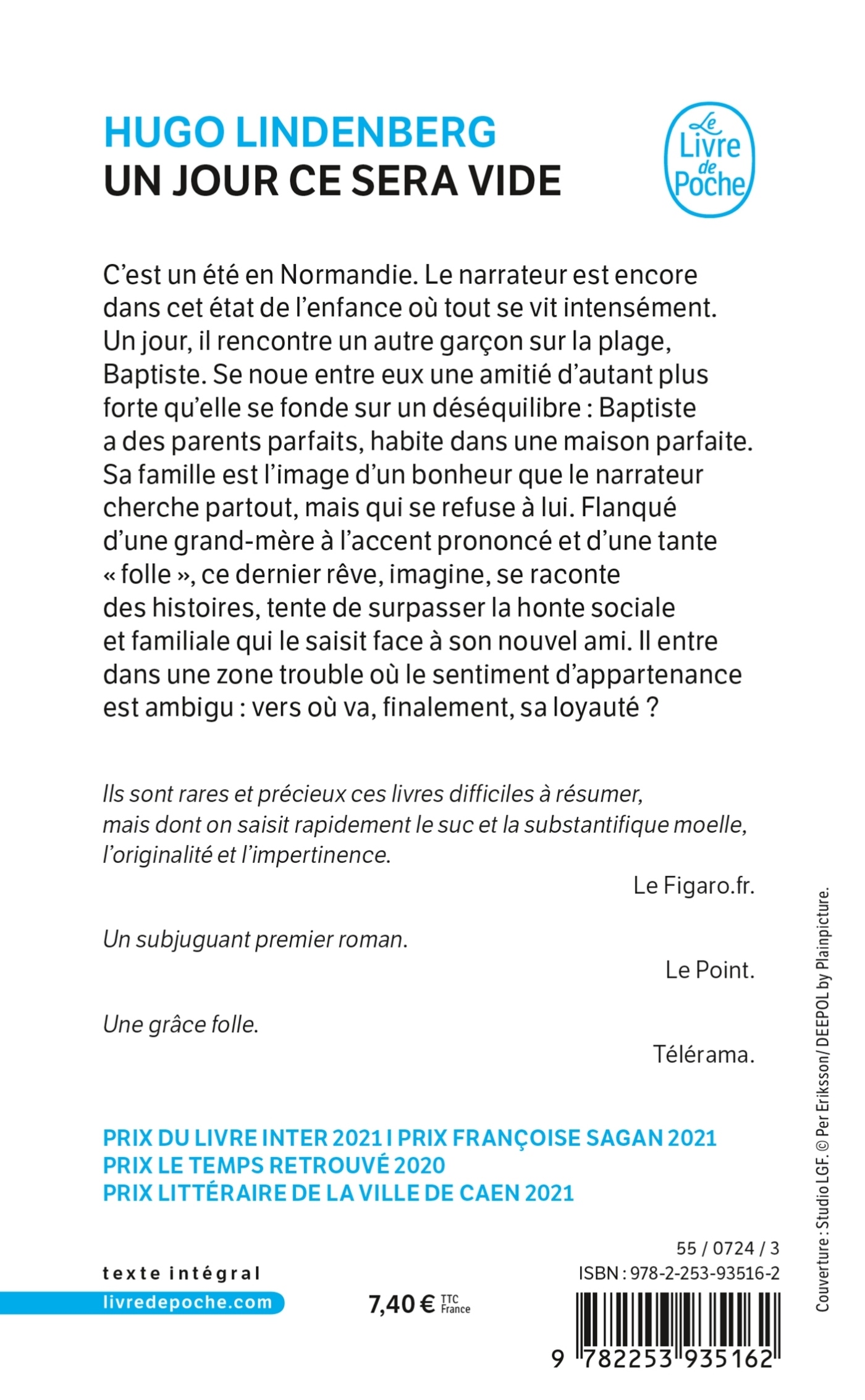 Un jour ce sera vide - Hugo Lindenberg - LGF