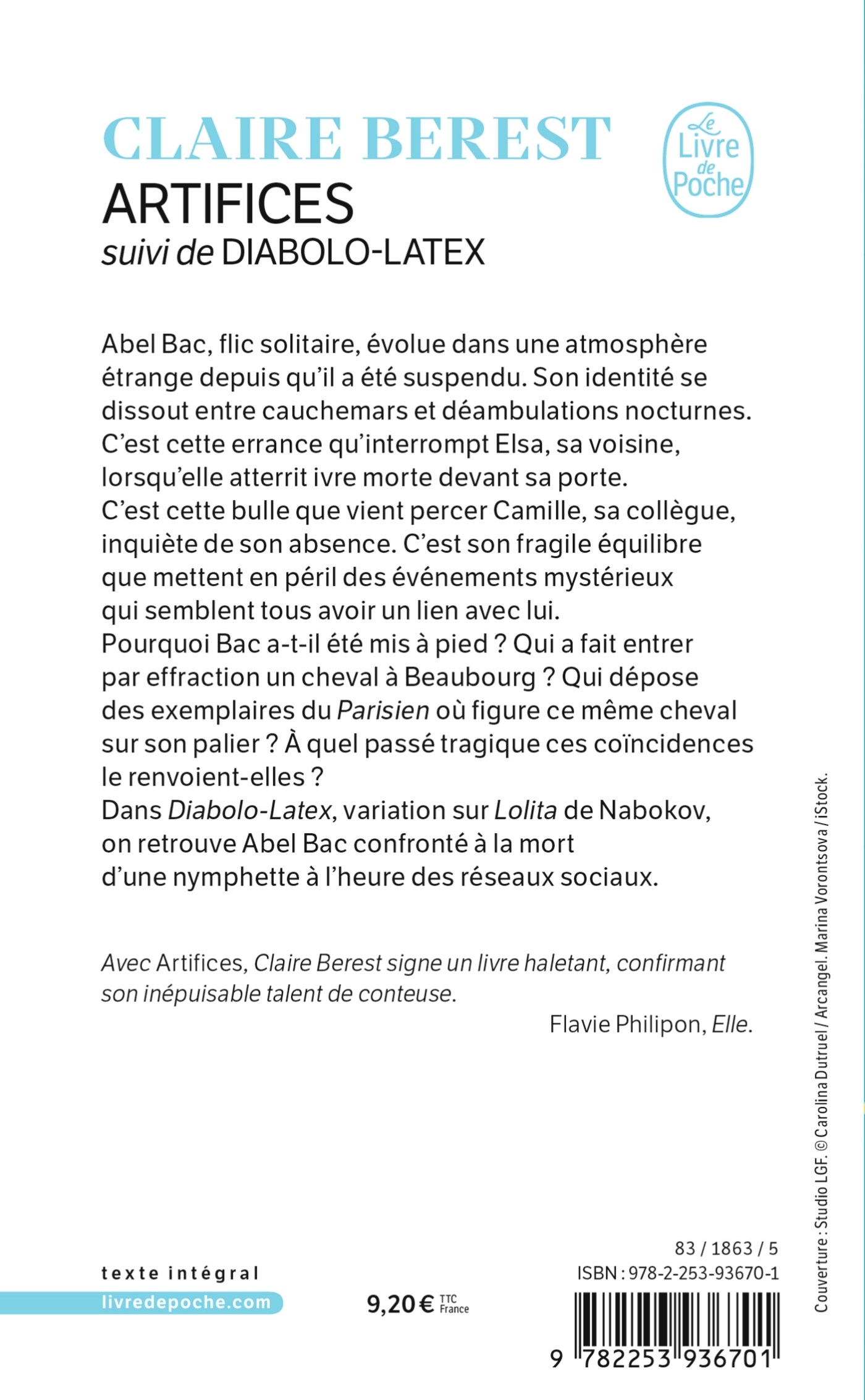Artifices suivi de Diabolo Latex - Claire Berest - LGF