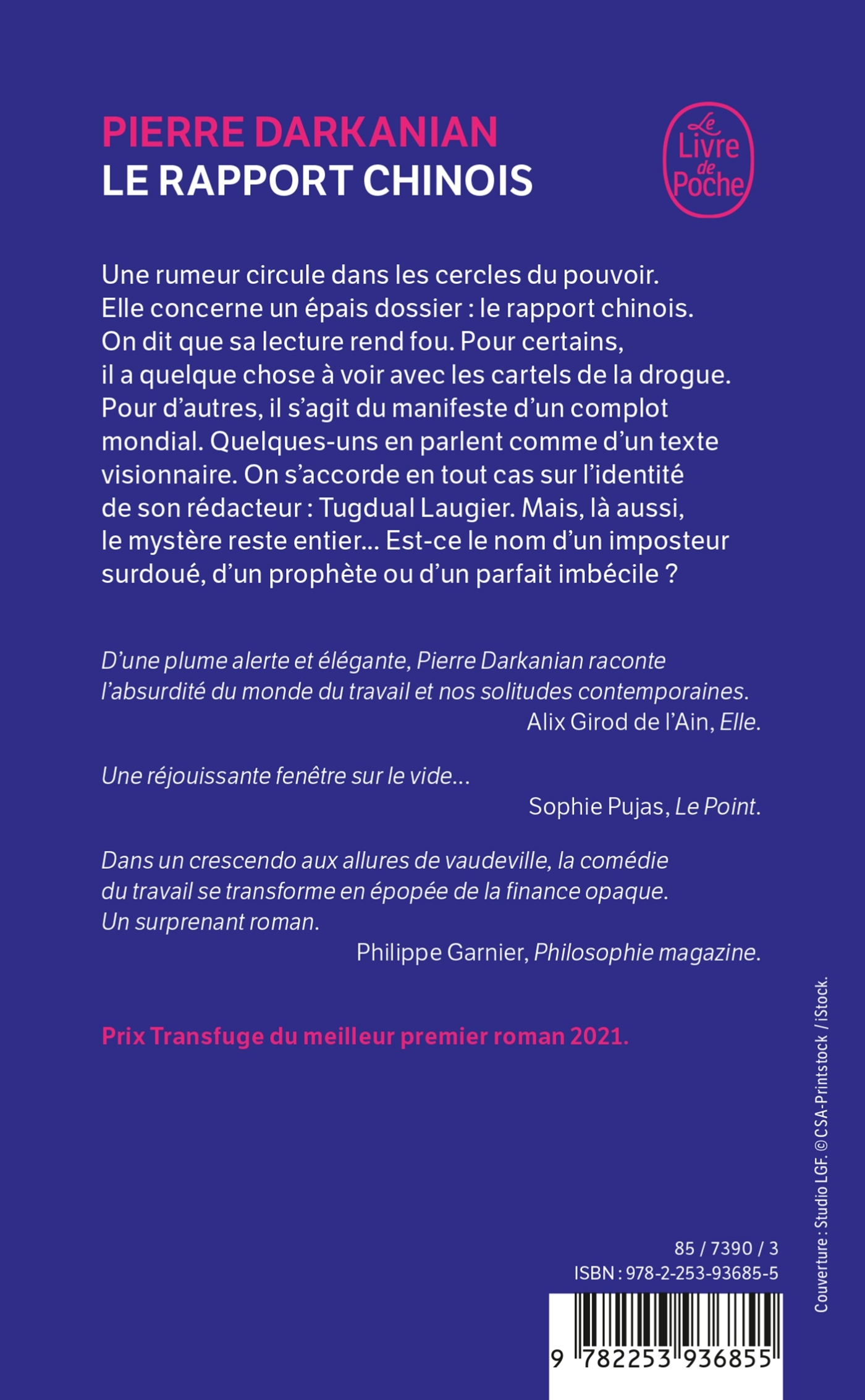 Le Rapport chinois - Pierre Darkanian - LGF