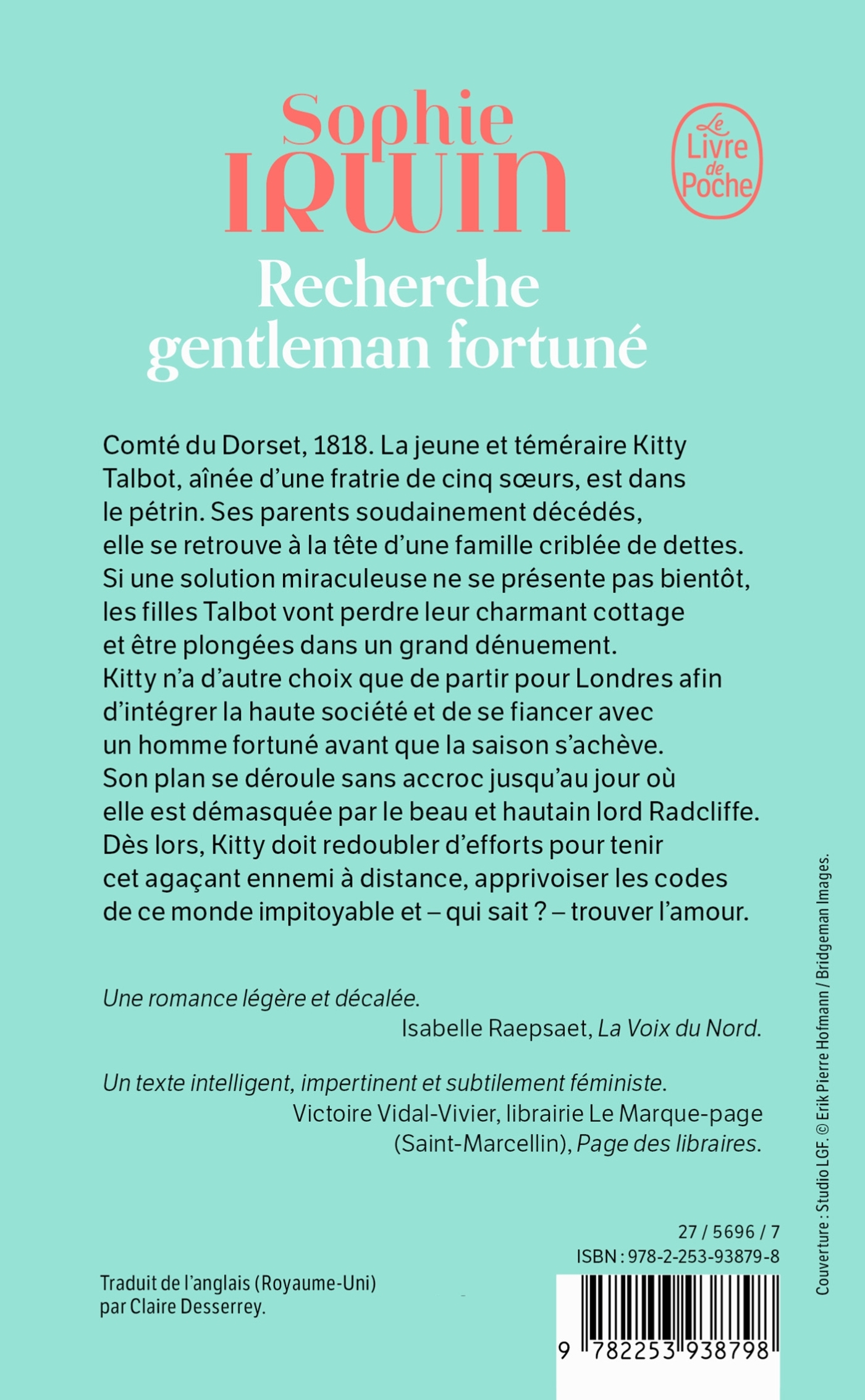 Recherche gentleman fortuné - Sophie Irwin - LGF
