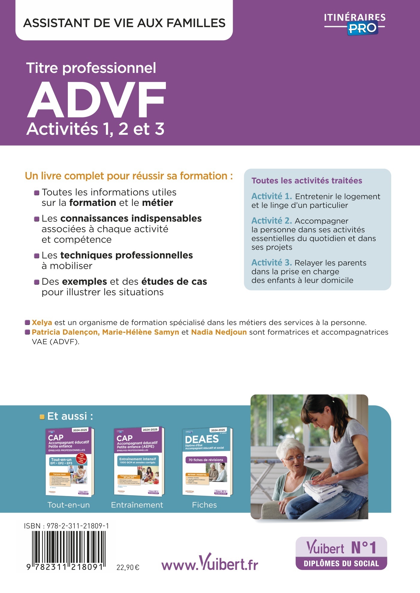 Titre professionnel ADVF - Activités 1 à 3 - Préparation complète pour réussir sa formation - ANNICK LEYSSENNE - VUIBERT