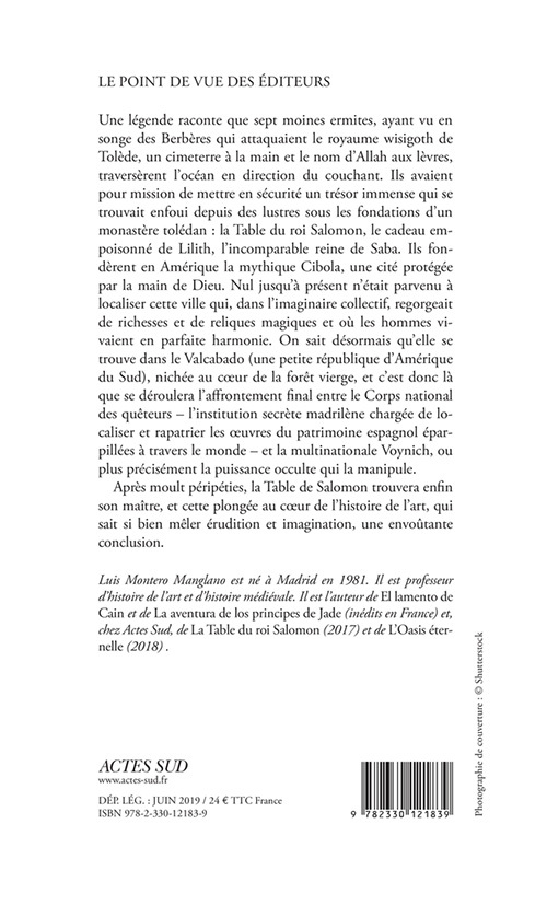 La Cité des hommes saints - Luis Montero manglano - ACTES SUD