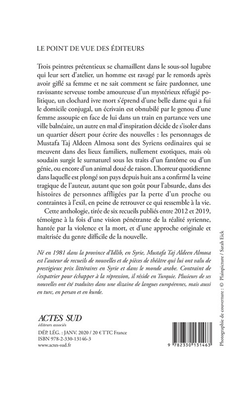 La Peur au milieu d'un vaste champ et autres nouvelles - Mustafa Taj aldeen almosa - ACTES SUD