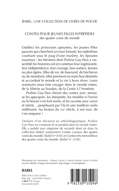 Contes pour jeunes filles intrépides - Praline Gay-Para - ACTES SUD