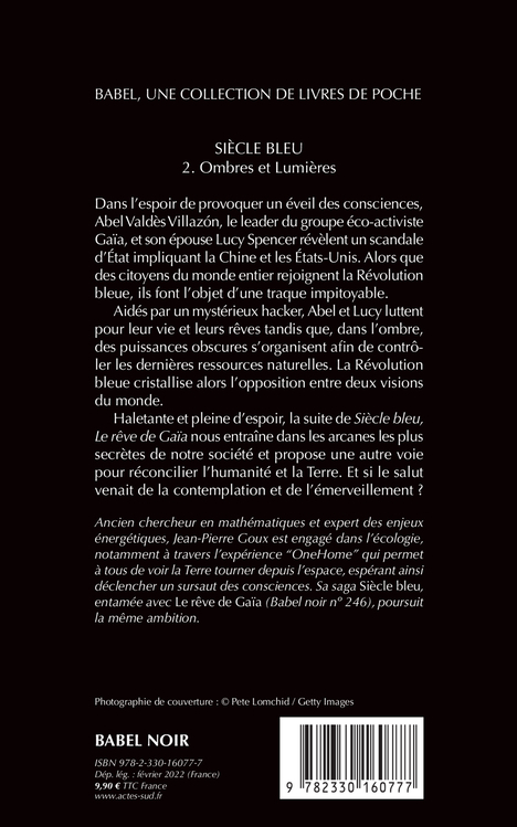 Siècle bleu, tome 2 - Jean-Pierre Goux - ACTES SUD