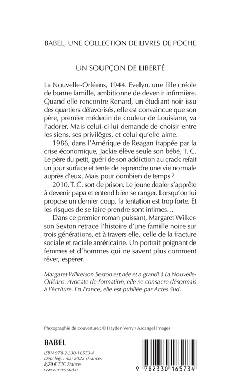 Un soupçon de liberté - Margaret Wilkerson sexton - ACTES SUD