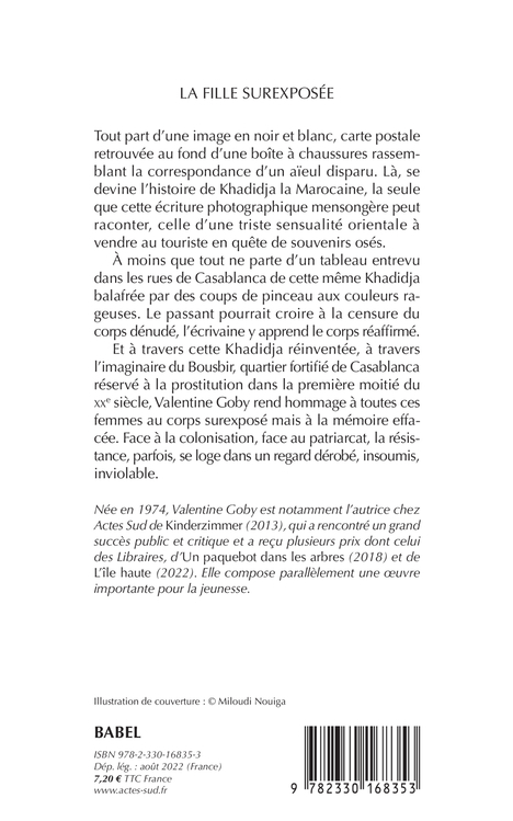 La Fille surexposée - Valentine Goby - ACTES SUD