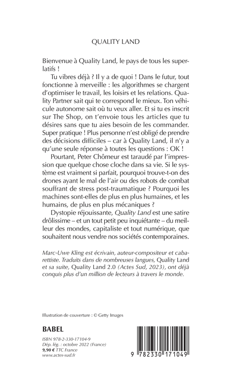 Quality Land - Marc-Uwe Kling - ACTES SUD