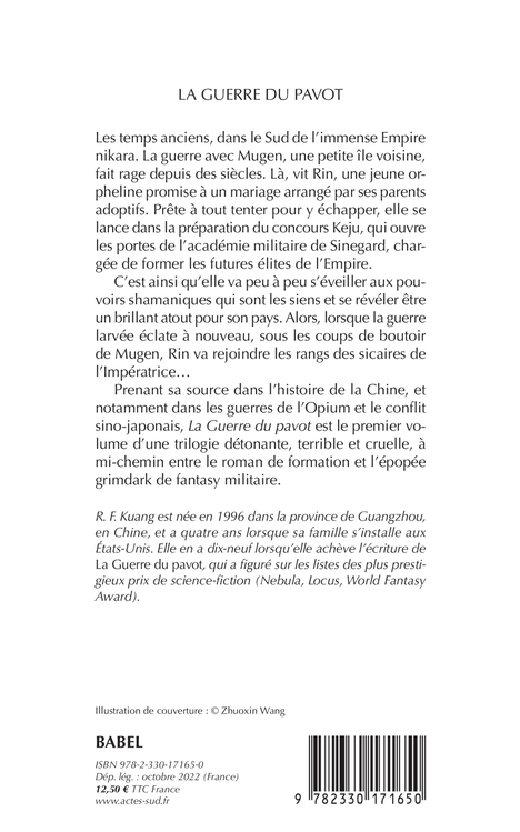 La Guerre du pavot - R. F. Kuang - ACTES SUD