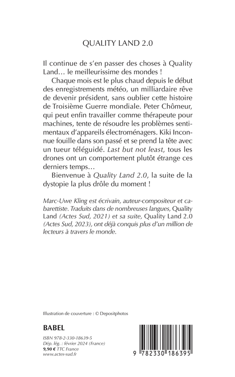 Quality Land 2.0 - Marc-Uwe Kling - ACTES SUD